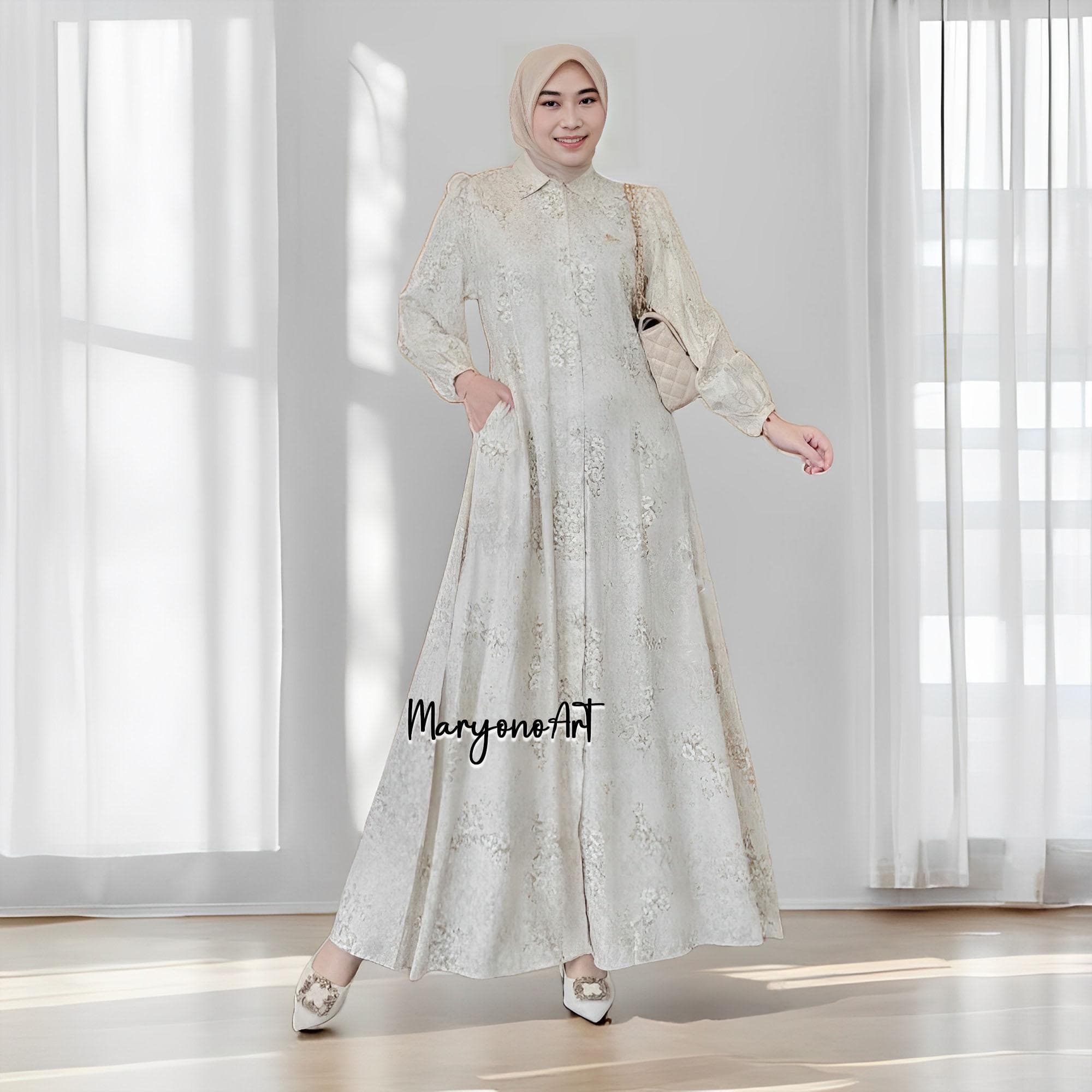 Velma Dress Gamis Rayon Jacquard Elegant and Comfortable,Muslim Dress,Muslim Dress Wedding,Women Muslim Attire,Women Islamic Dress