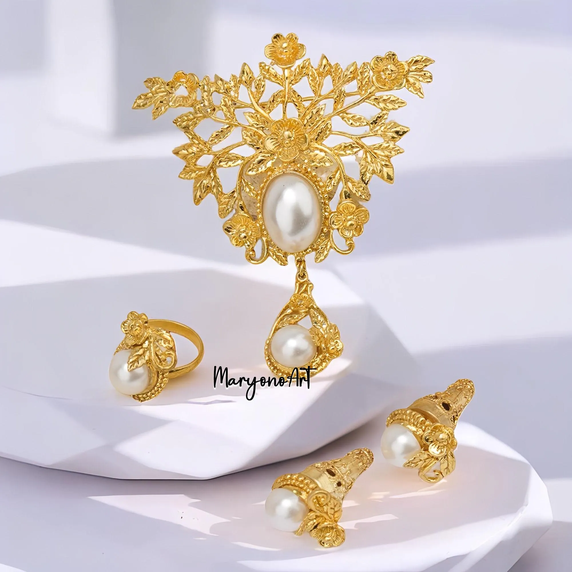 Alpaca Silver Bros Set Elegant Metallic Accent Elegant and Comfortable,Kebaya Brooch,Bros Kebaya,Traditional Brooch,Ethnic Brooch