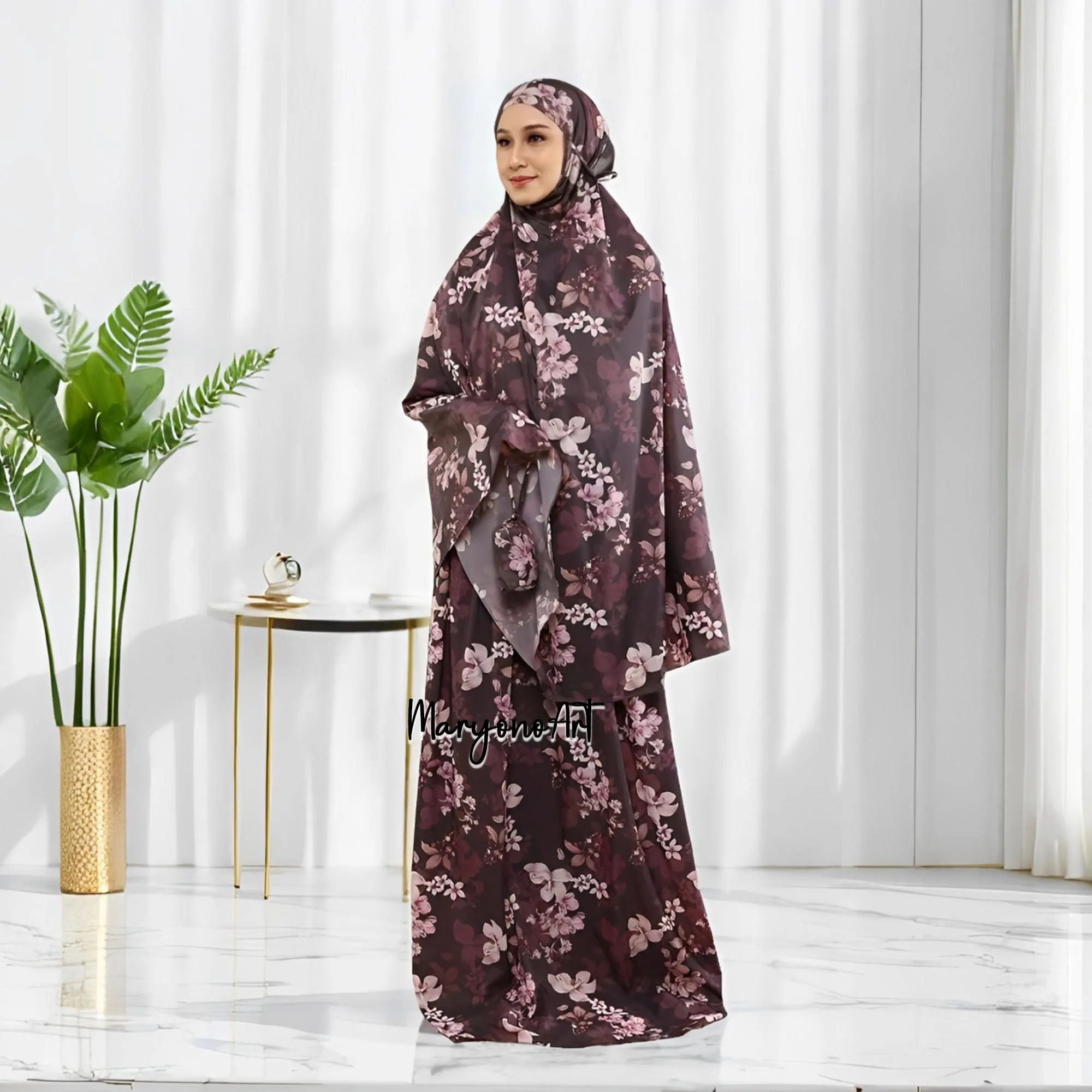 Mukena Travel Varicha Xavia Black Practical and Elegant,Mukena,Muslim Prayer Dress,Muslim Prayer Attire,Prayer Outfit,Muslim Prayer Clothes