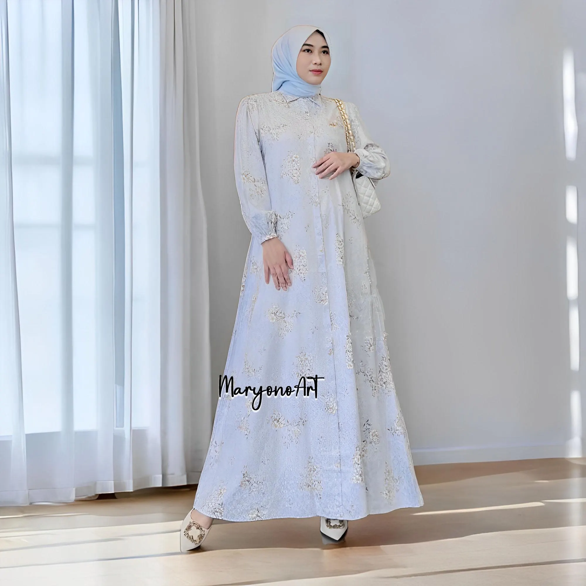 Velma Dress Gamis Rayon Jacquard Elegant and Comfortable,Muslim Dress,Muslim Dress Wedding,Women Muslim Attire,Women Islamic Dress
