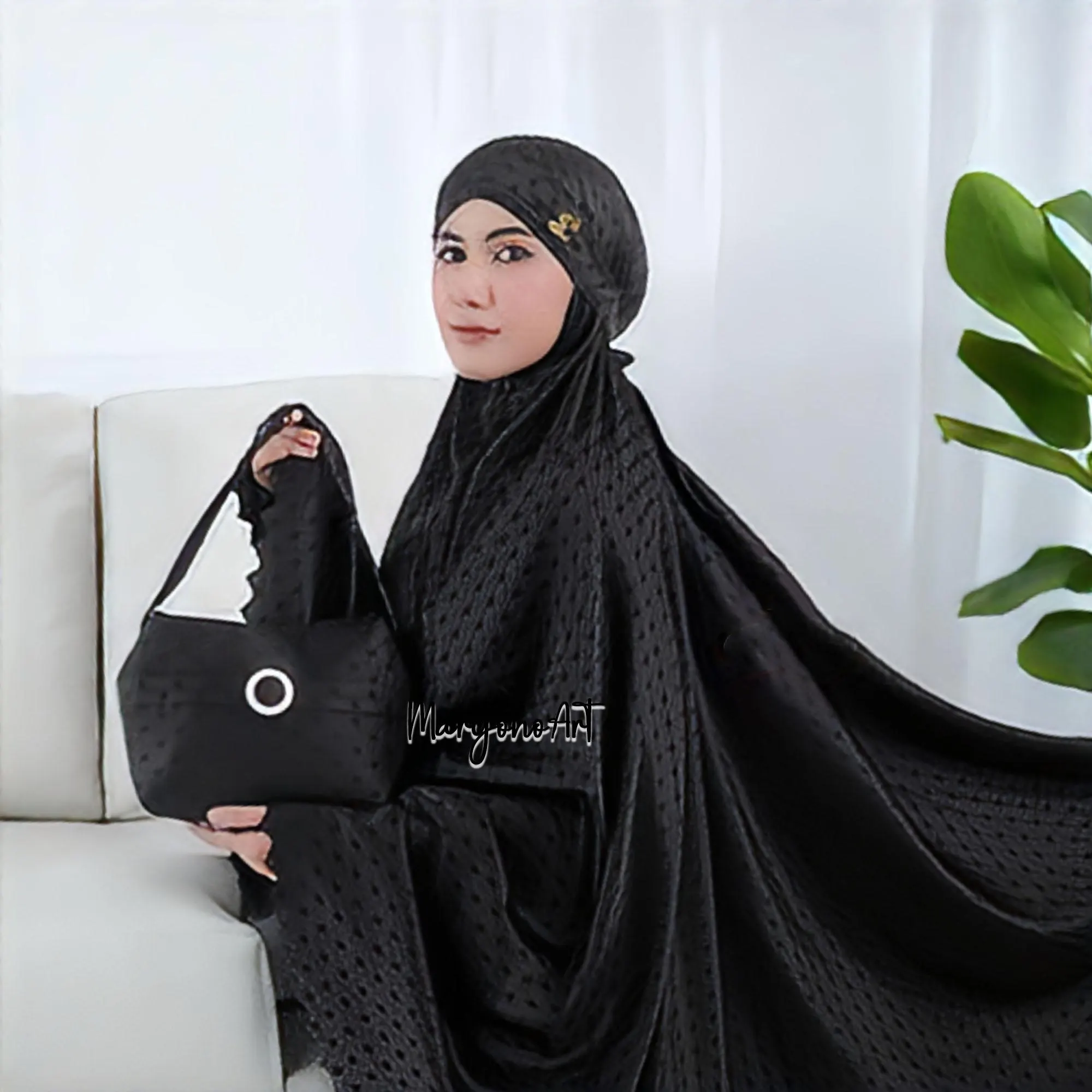 Silk Adult Prayer Set 3in1 Uragiri Design,Mukena,Muslim Prayer Dress,Muslim Prayer Attire,Prayer Outfit,Muslim Prayer Clothes