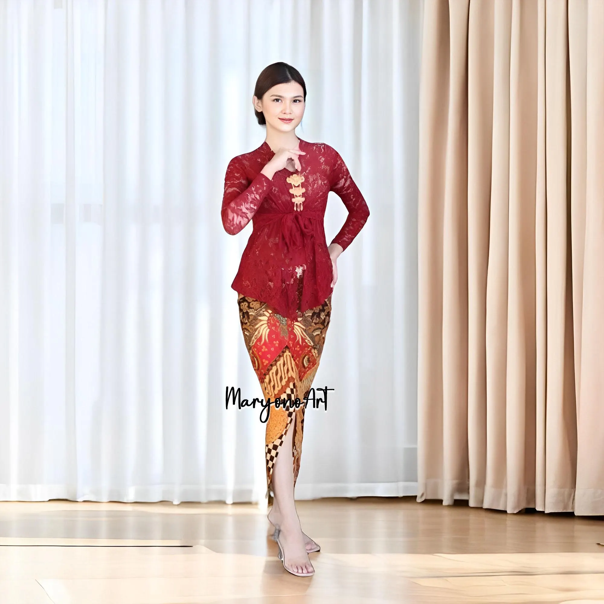 Balinese Ikat Maribel Kebaya Stylish Choice for Formal Occasions,Bali Kebaya,Balinese Dress,Kebaya Bali,Bali Blouse,Balinese Kebaya