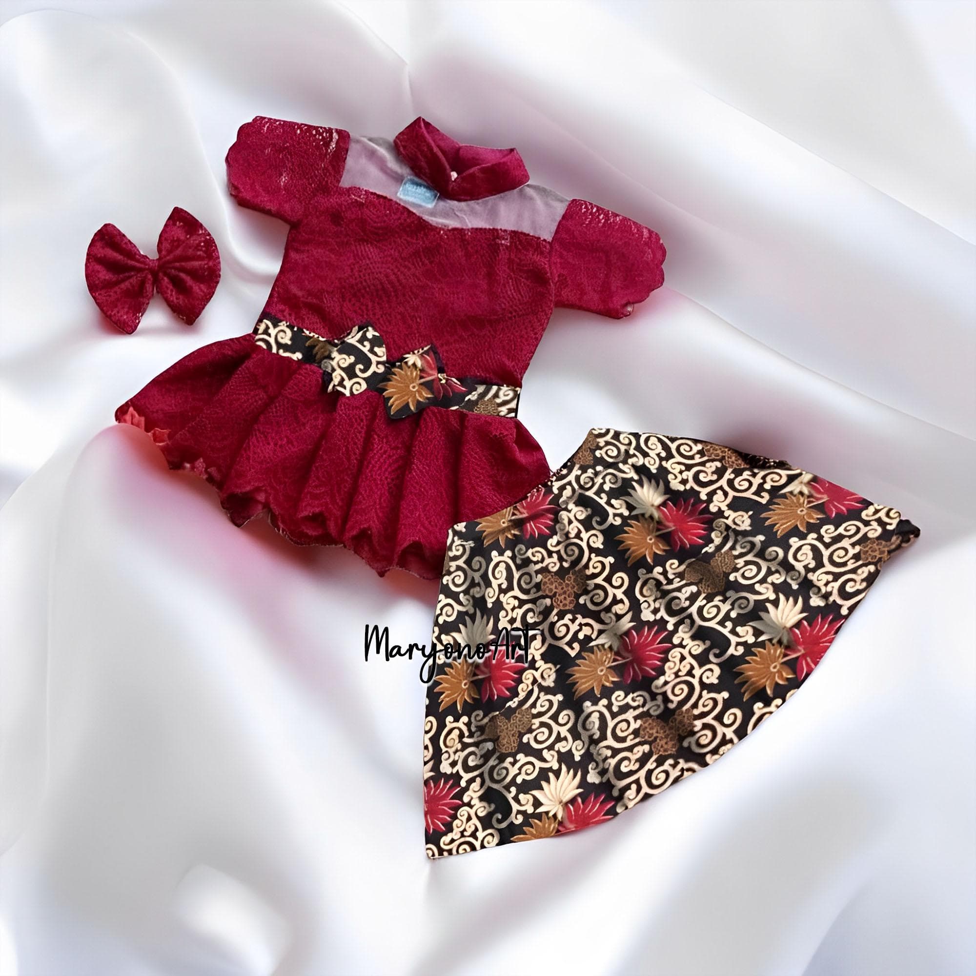 Children's Kebaya Suits Traditional Clothes for Babies and Toddlers for Elegant and Comfortable Parties,Balinese Kebaya for Children