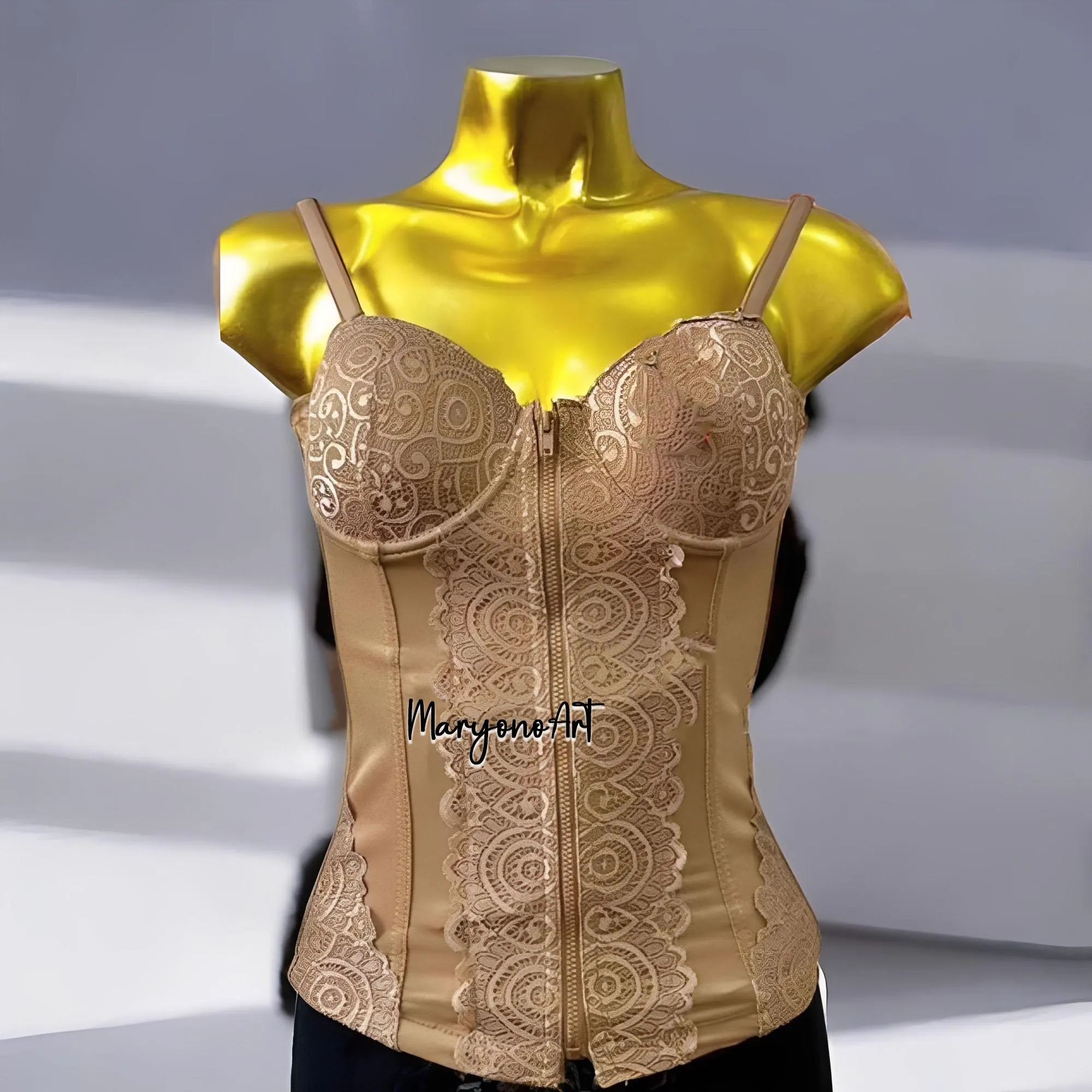 Golden Nick Longtorso Premium Corset Elegant Inner Support for Kebaya,Long Torso Fashion,Long Torso Tops,Long Torso Dress,Long Torso Shirt