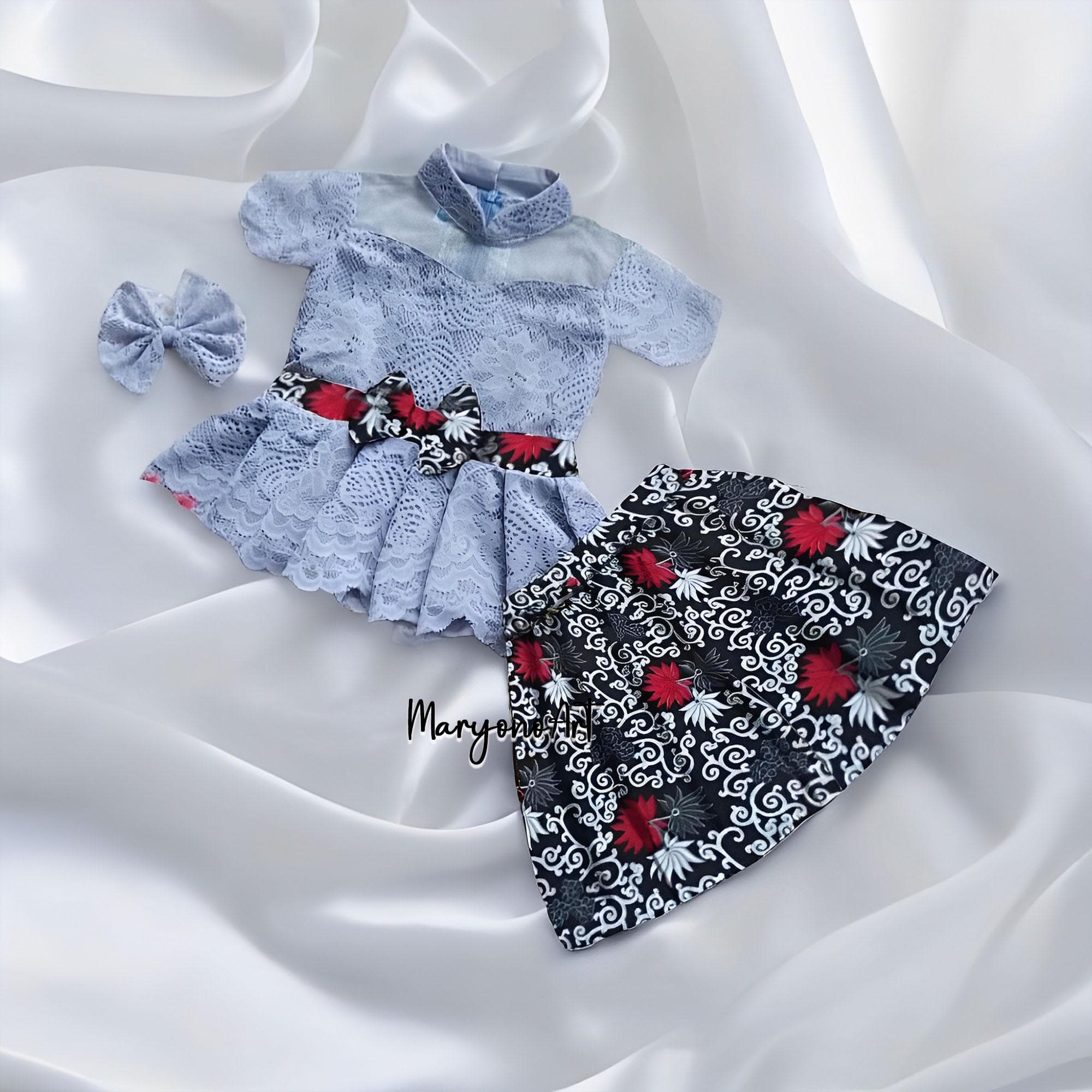 Children's Kebaya Suits Traditional Clothes for Babies and Toddlers for Elegant and Comfortable Parties,Balinese Kebaya for Children