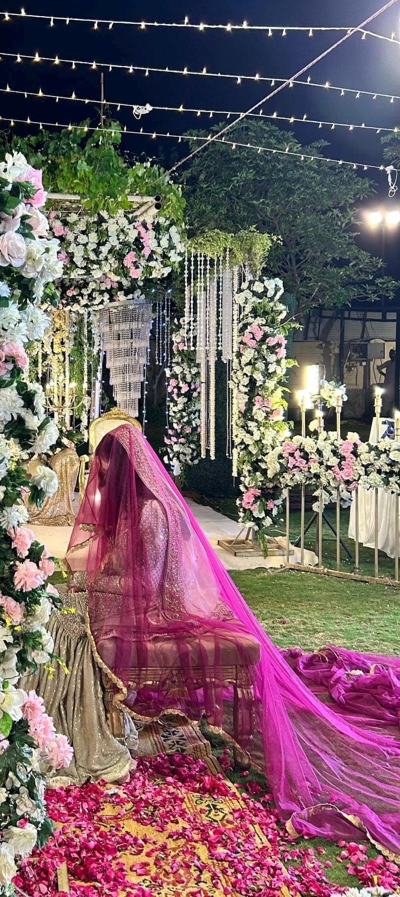 Elegant Net Wedding Veil: Muslim Nikkah, Pakistani Bride - image 3