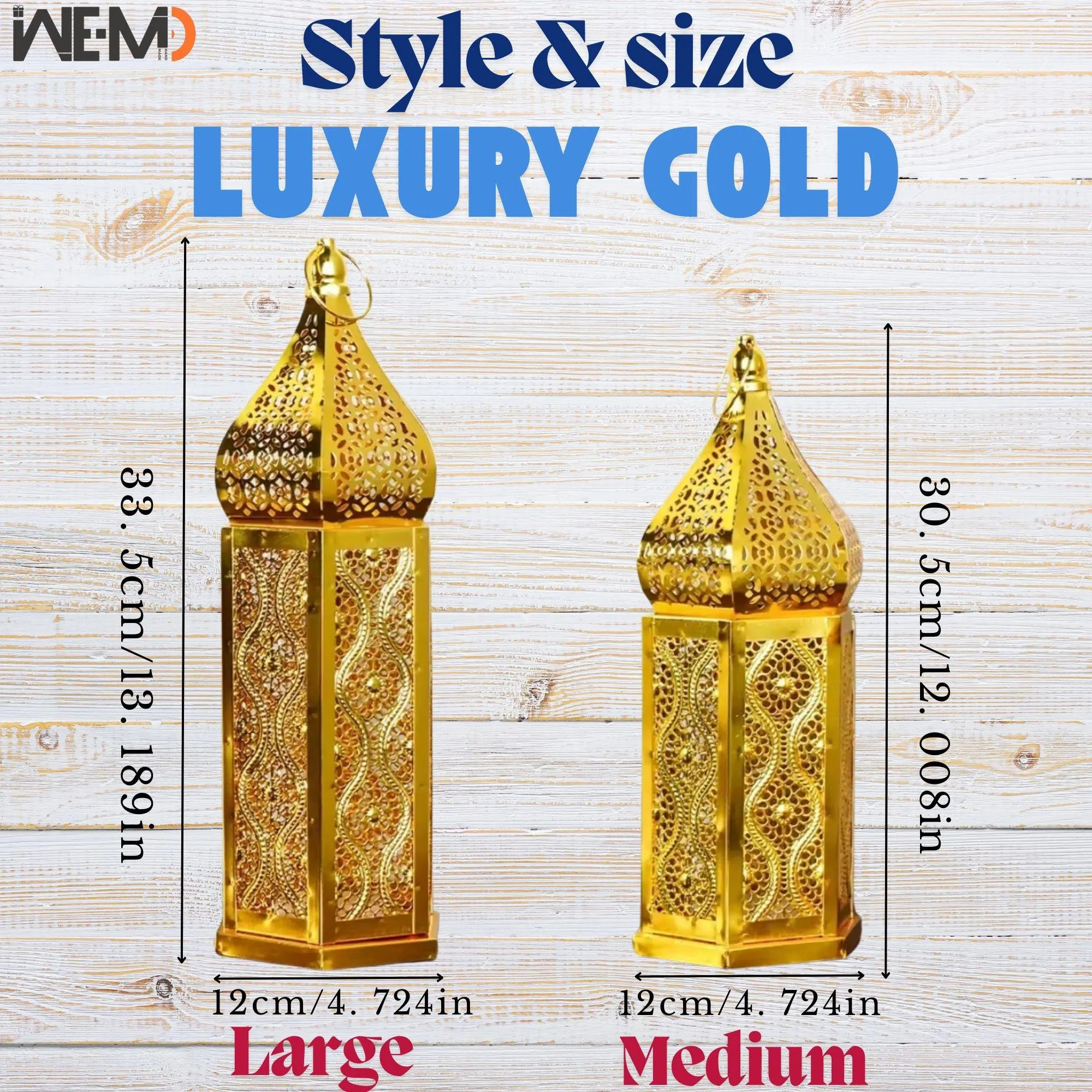 Ramadan Lantern, Ramadan decore, Islamic Gift, Fanos Ramadan, light lantern, Ramadan gifts, eid gifts, gold lantern, Ramadan decoration - image 5
