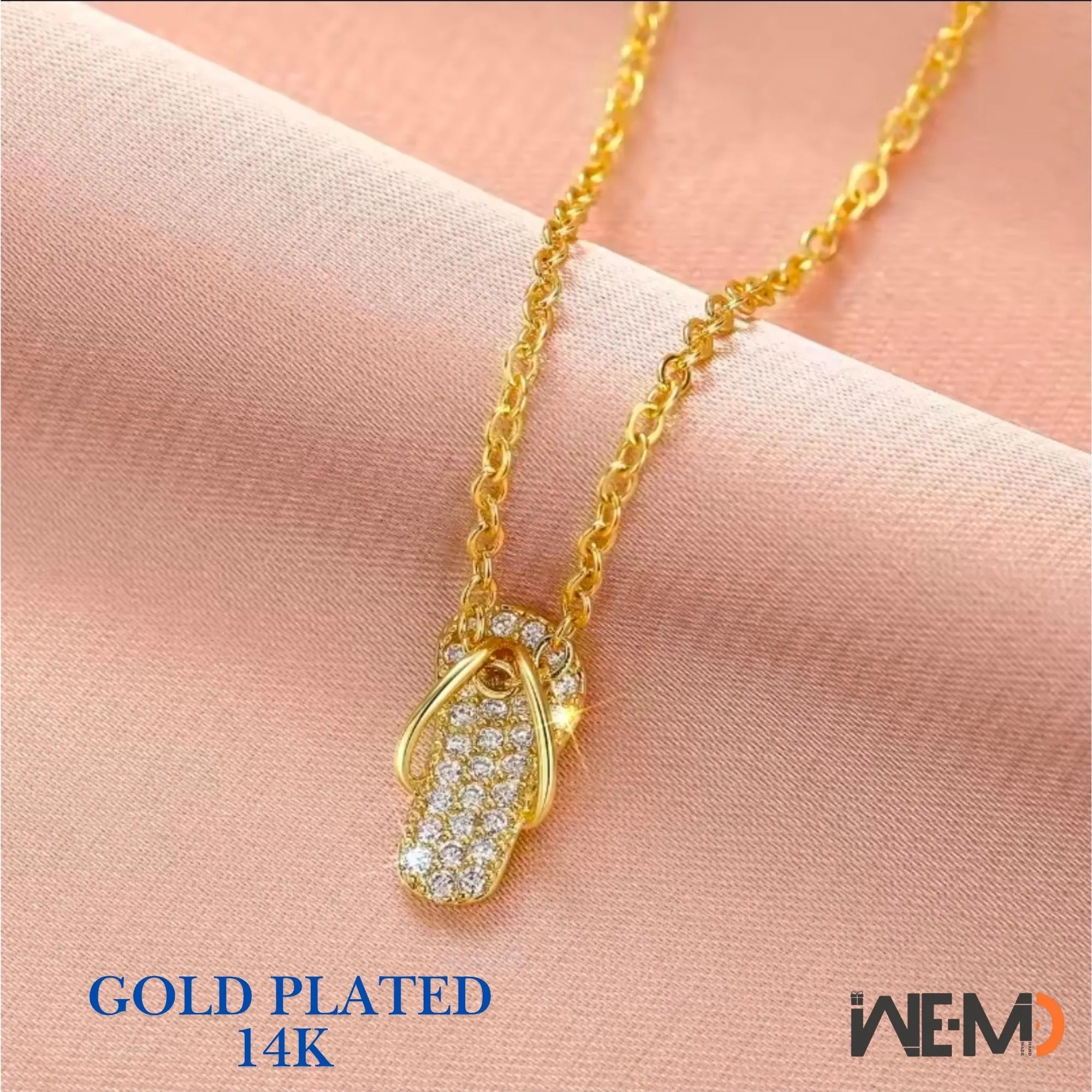 Slipper Necklace Gold Necklace Dainty Necklace Gold Plated Necklace Funny Necklace Jewelry Gift Necklace Stack Minimalist Necklace For Women - image 4
