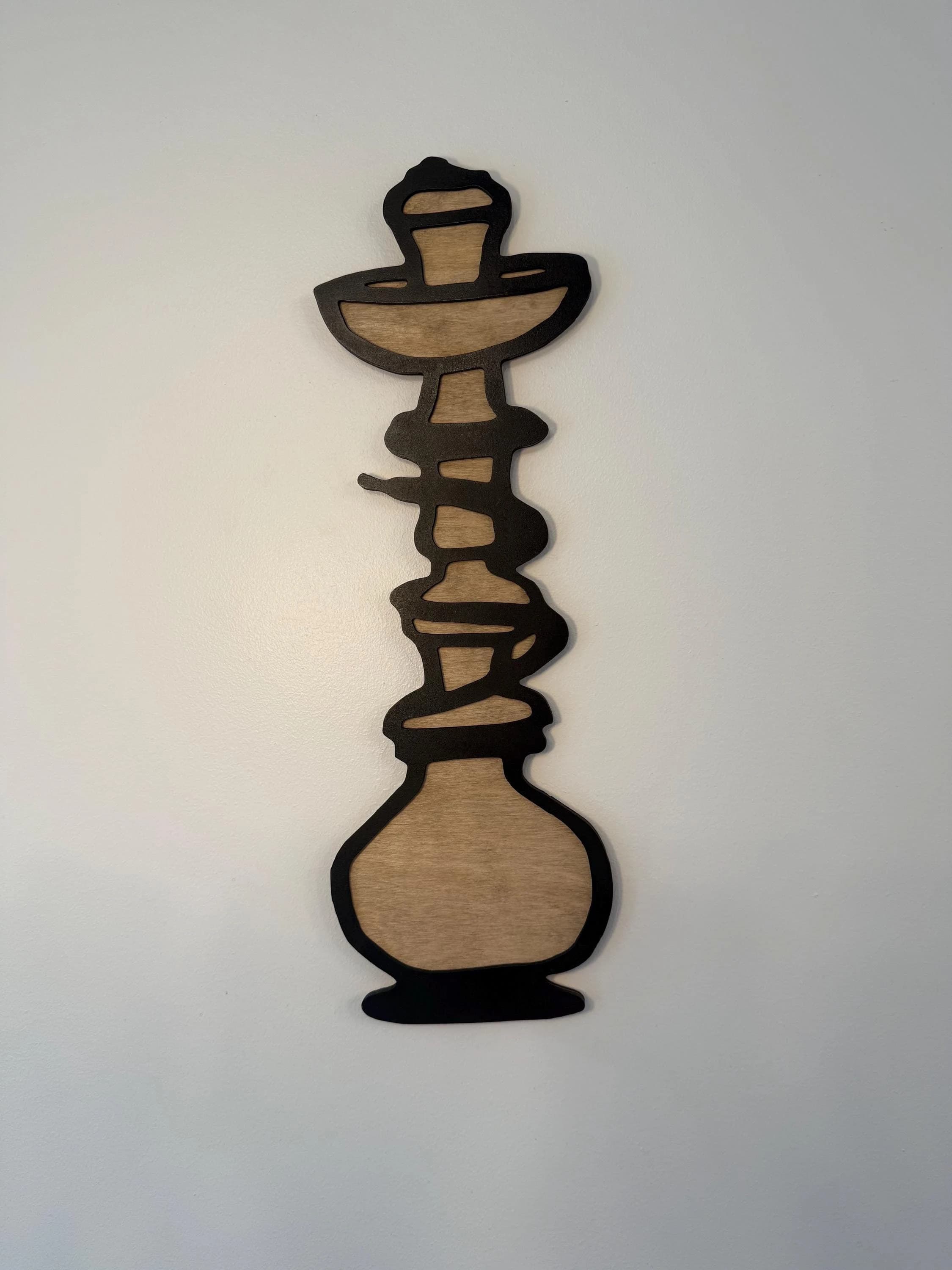 Hookah Wall Decor – Modern Hookah Lounge Art |  Wood Wall Sign | Hookah Bar Decor | Smoke Lounge Aesthetic - image 2