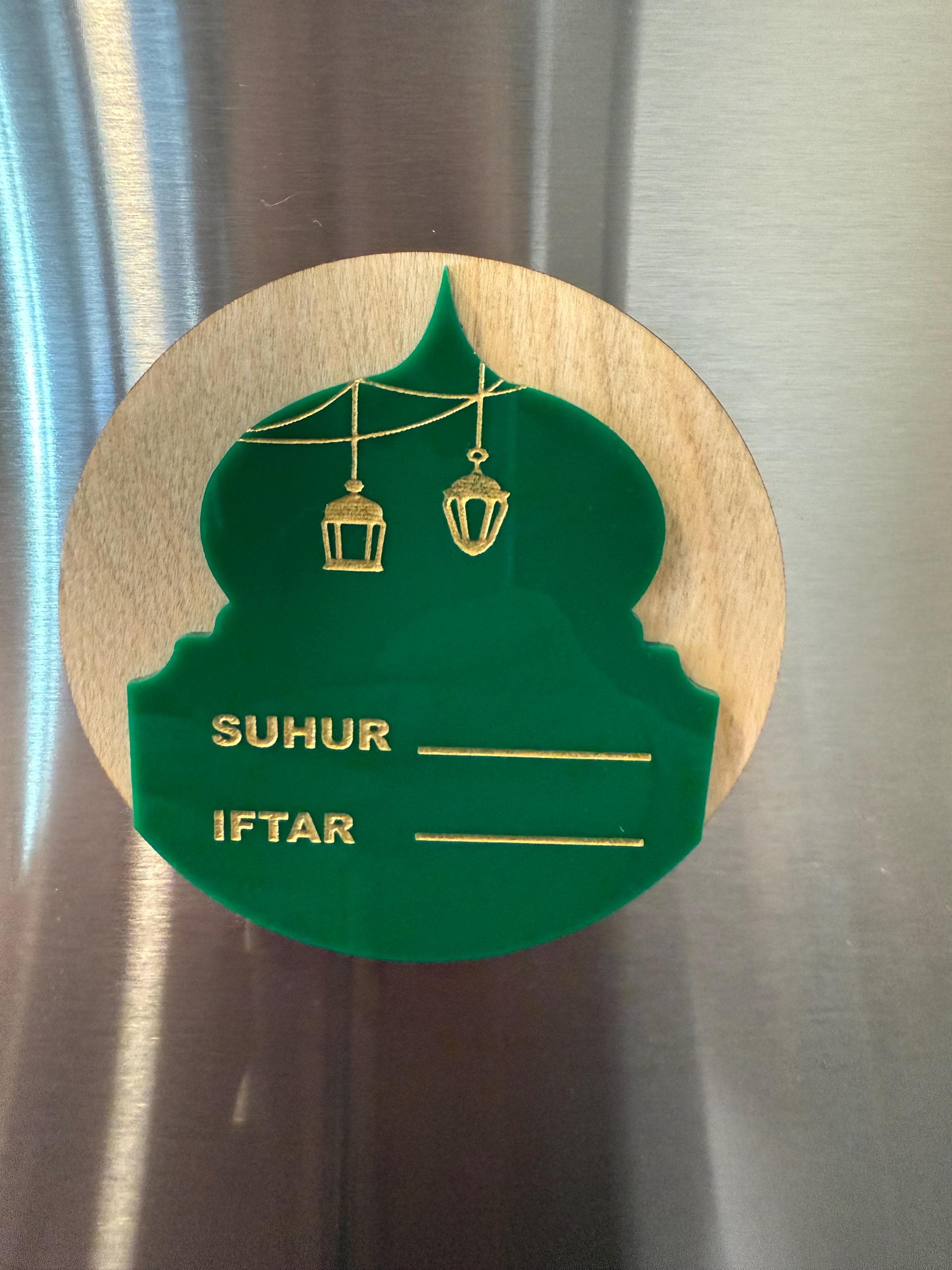 Ramadan Suhur & Iftar Time Magnets | Customizable Daily Tracker | Islamic Kitchen Decor | Ramadan Prayer Schedule Organize | Islamic Gift - image 3