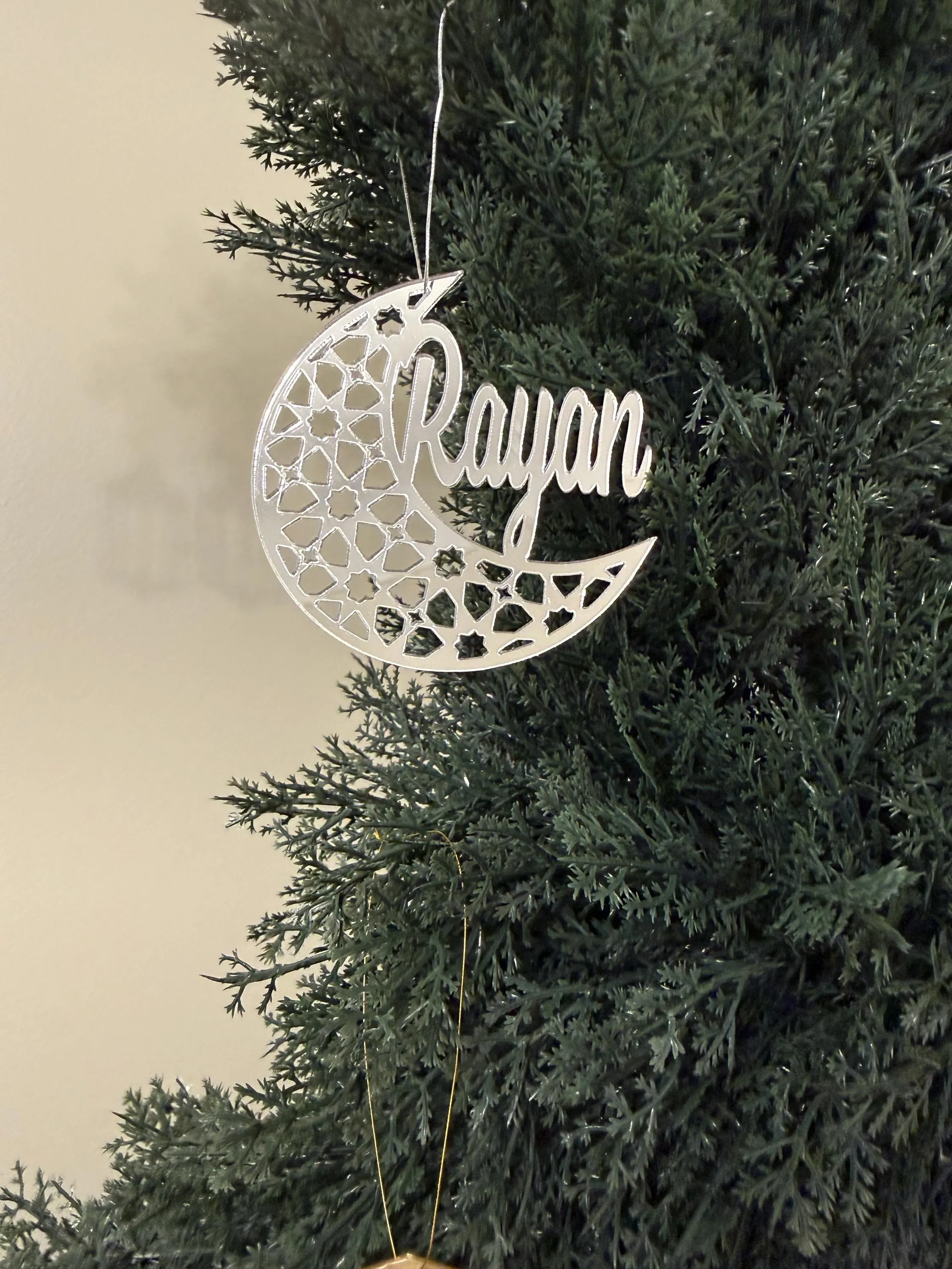 Engraved Mirror Acrylic Ramadan Ornaments | Eid Decor - image 3