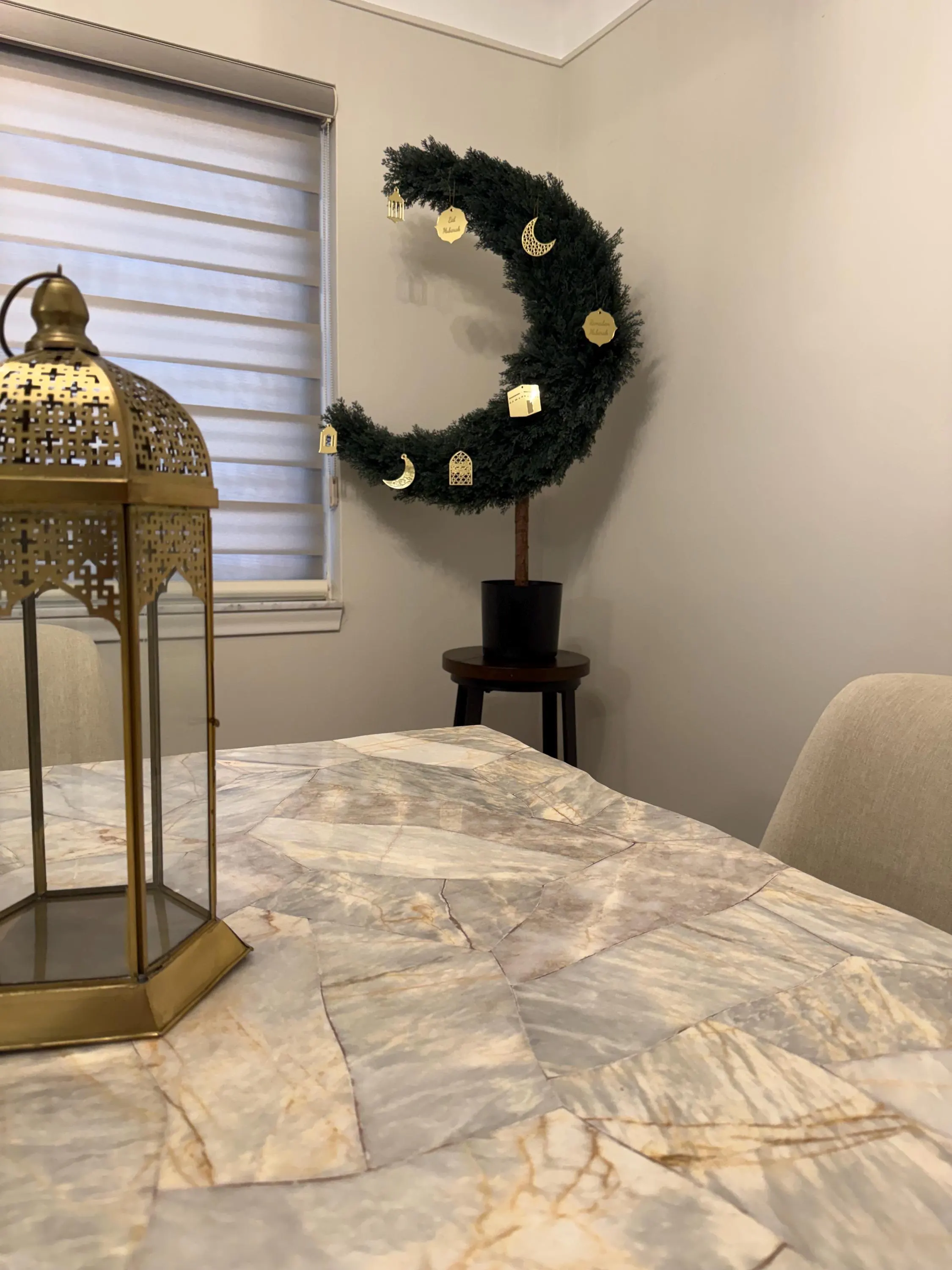 Engraved Mirror Acrylic Ramadan Ornaments | Eid Decor