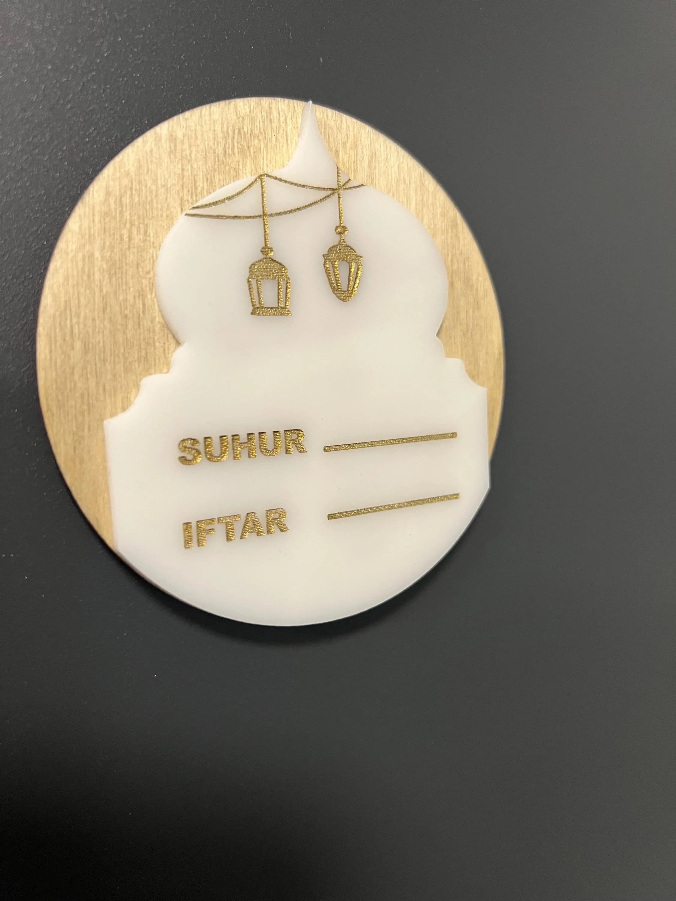 Ramadan Suhur & Iftar Time Magnets | Customizable Daily Tracker | Islamic Kitchen Decor | Ramadan Prayer Schedule Organize | Islamic Gift - image 4