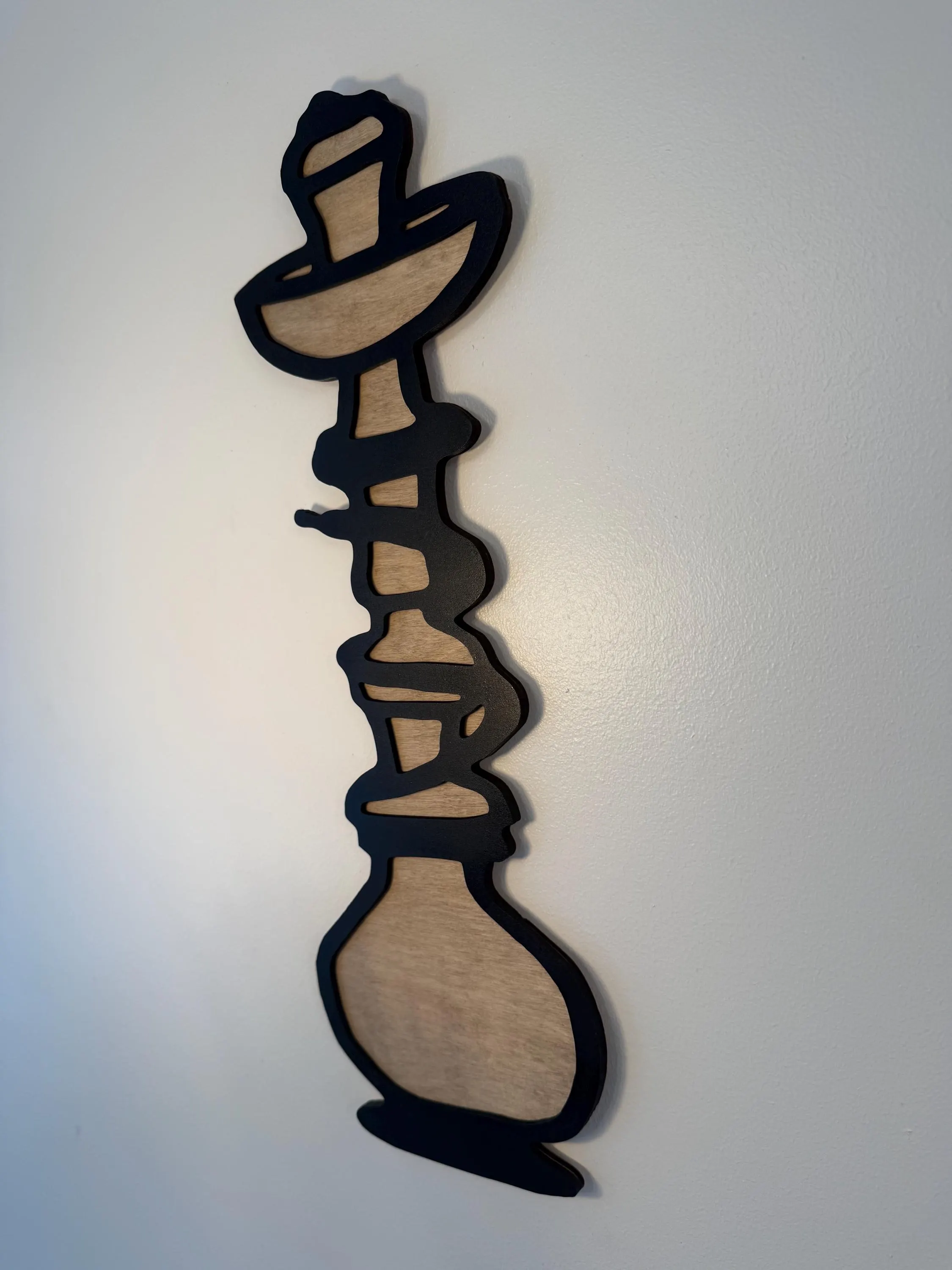 Hookah Wall Decor – Modern Hookah Lounge Art |  Wood Wall Sign | Hookah Bar Decor | Smoke Lounge Aesthetic - image 5