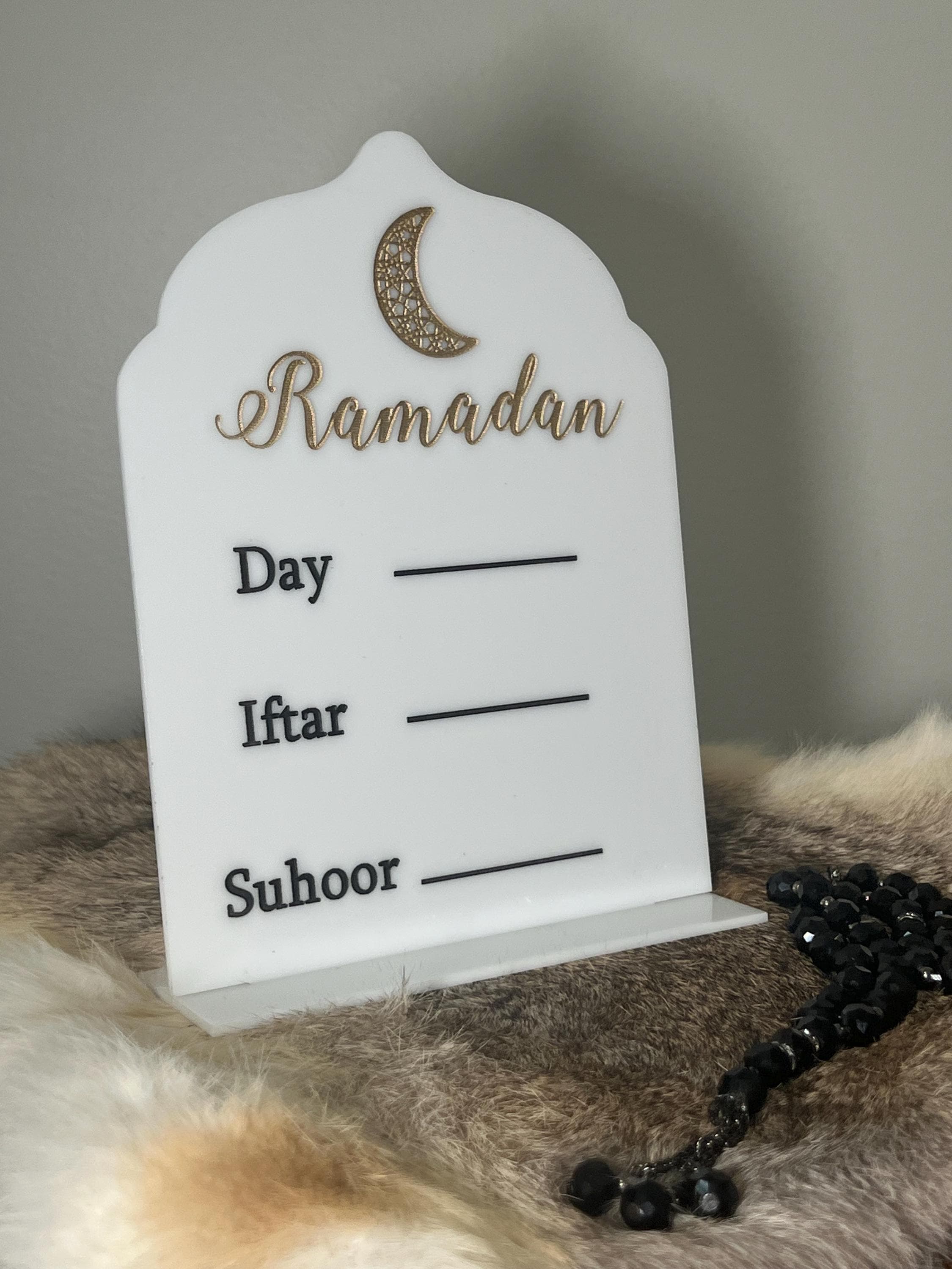 Ramadan Decor Acrylic Sign, Suhoor and Iftar Time, Islamic Gift - image 5