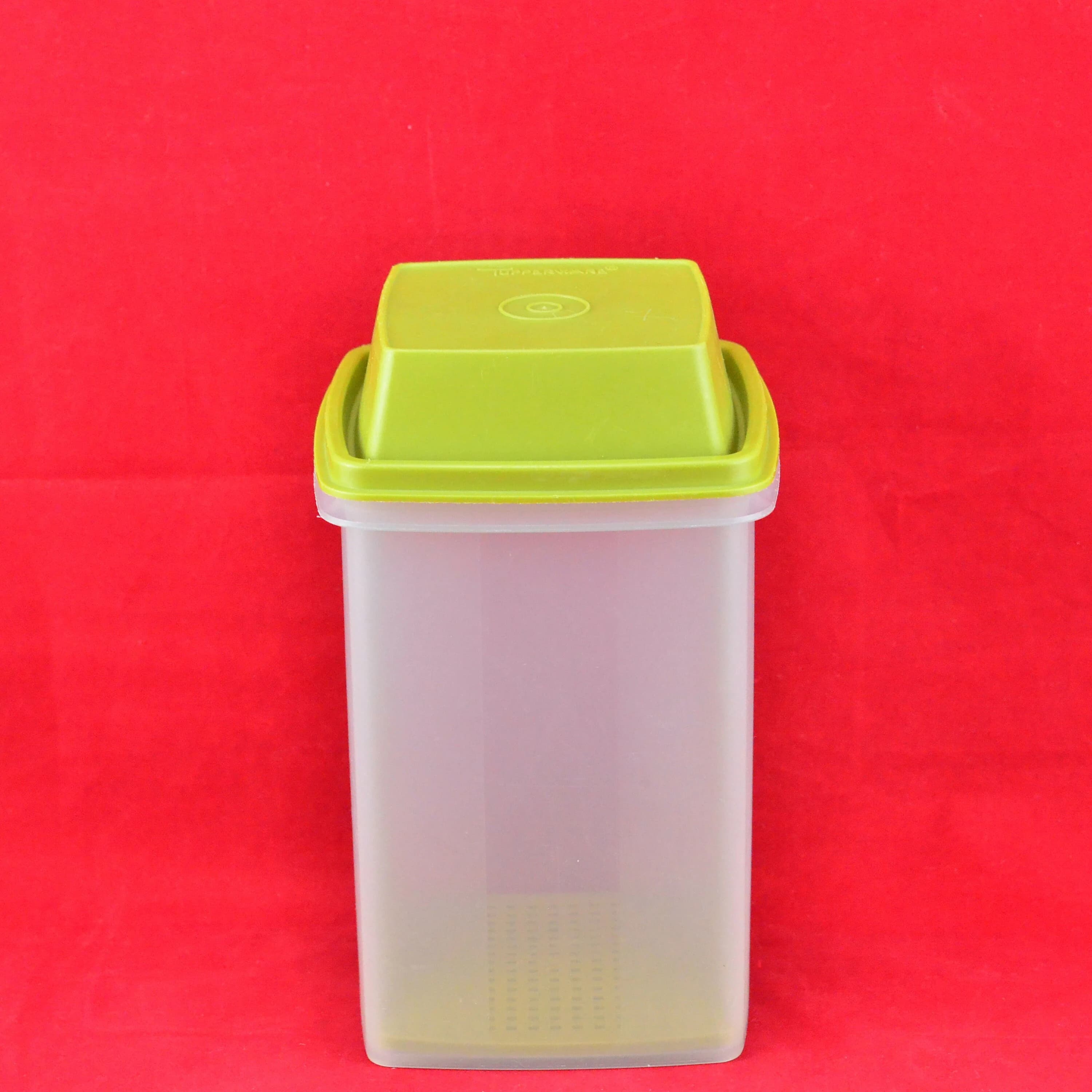 Vintage Tupperware Large Pick A Deli Pickle Keeper with Avocado Green Strainer & Domed Lid - 3 Piece - Food Storage Container - Made In USA - image 3