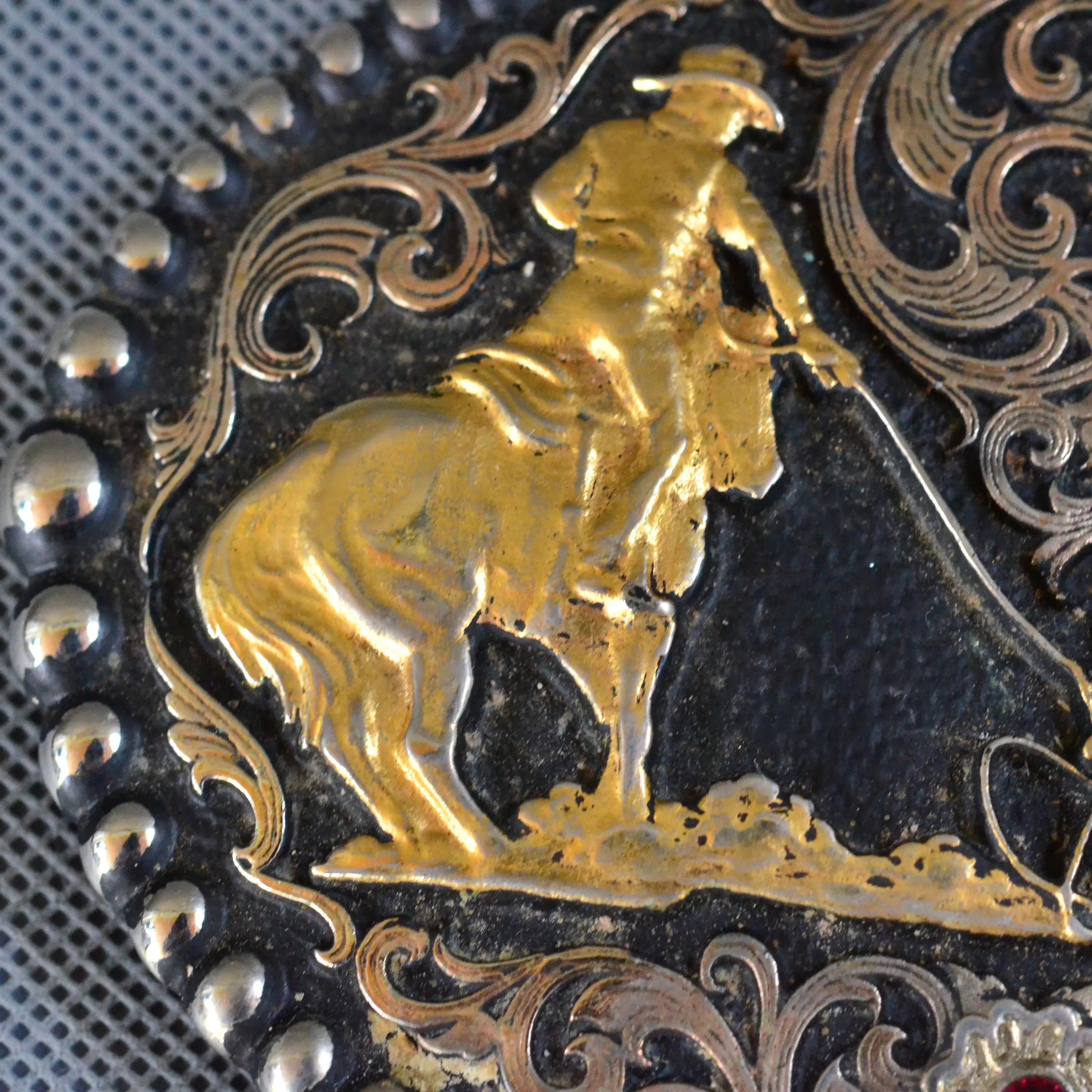 Vintage Montana Silversmiths Team Ropers Traditional Attitude Buckle - Cowboy - Country Western Belt Buckle - Rodeo - image 4