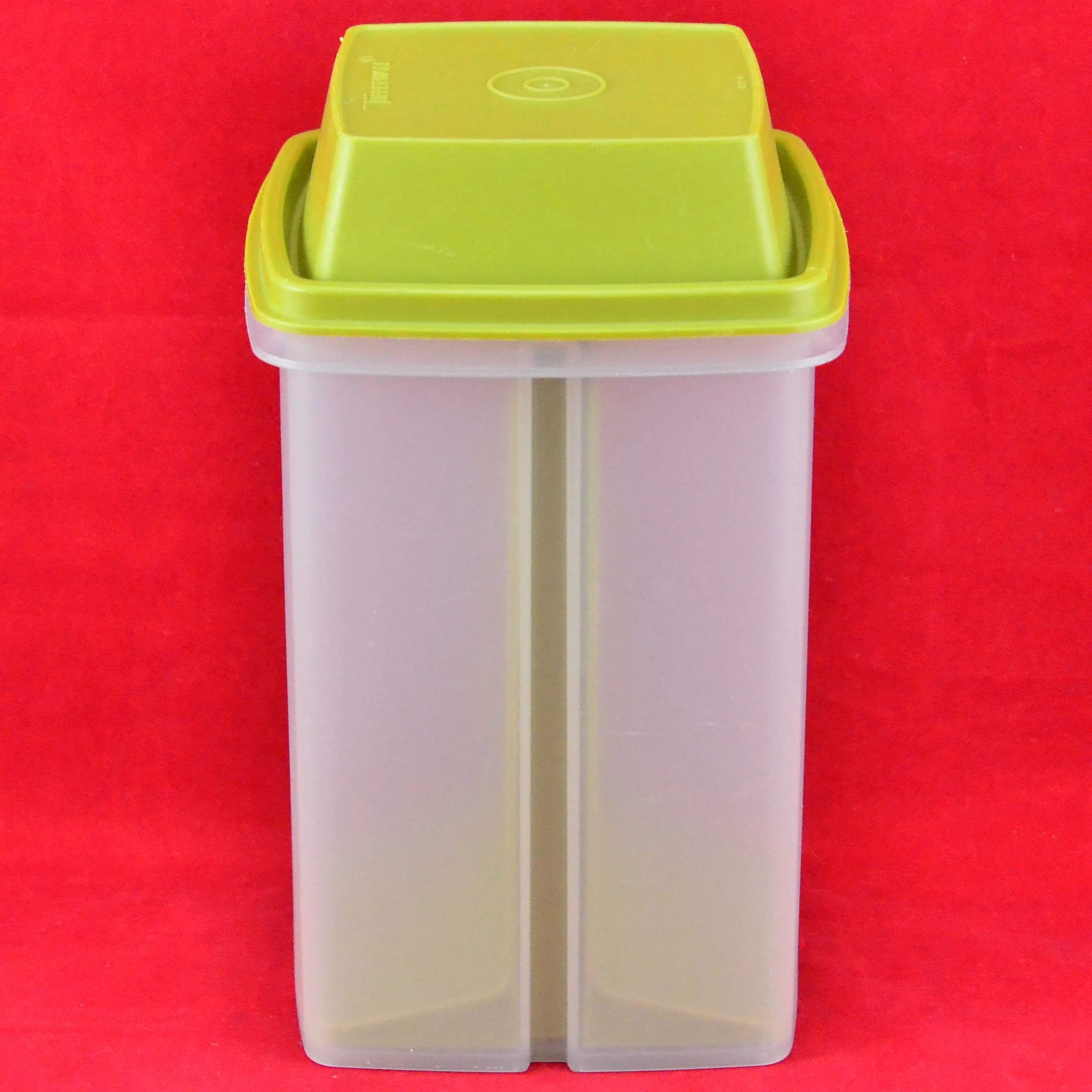 Vintage Tupperware Large Pick A Deli Pickle Keeper with Avocado Green Strainer & Domed Lid - 3 Piece - Food Storage Container - Made In USA - image 4