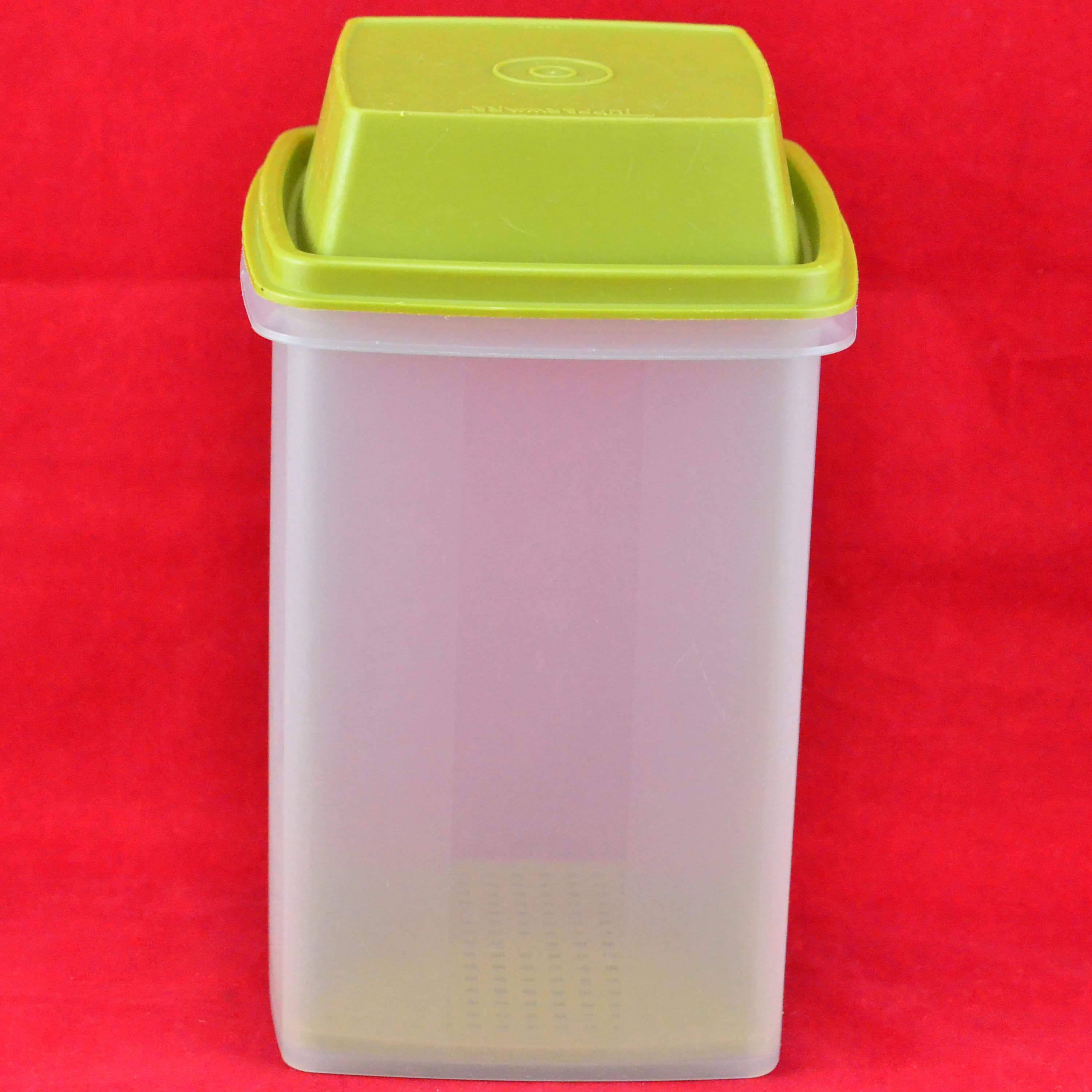 Vintage Tupperware Large Pick A Deli Pickle Keeper with Avocado Green Strainer & Domed Lid - 3 Piece - Food Storage Container - Made In USA - image 5