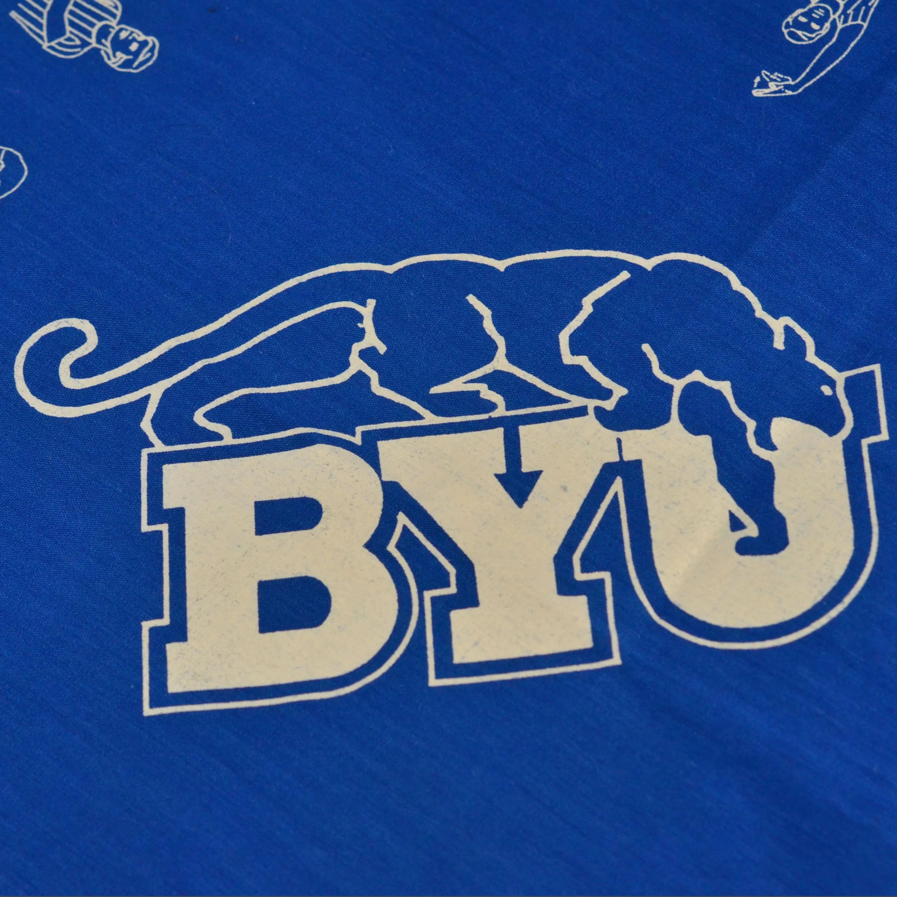 Vintage BYU Official Bandana Handkerchief Samford 1992 – Basketball Referee Hand Signal - Hewlett Packard - BYU Bookstore - Souvenir - image 5