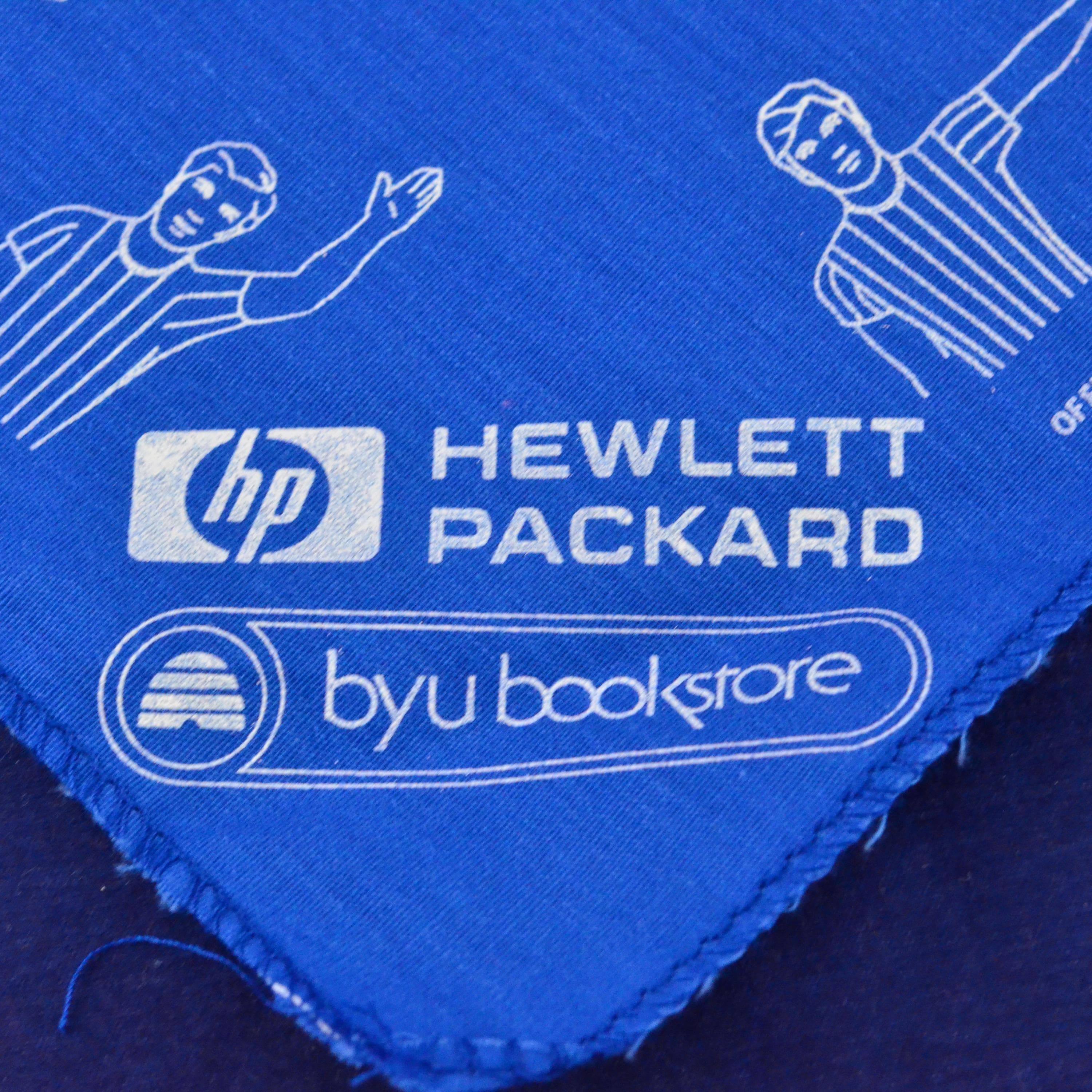 Vintage BYU Official Bandana Handkerchief Samford 1992 – Basketball Referee Hand Signal - Hewlett Packard - BYU Bookstore - Souvenir - image 4