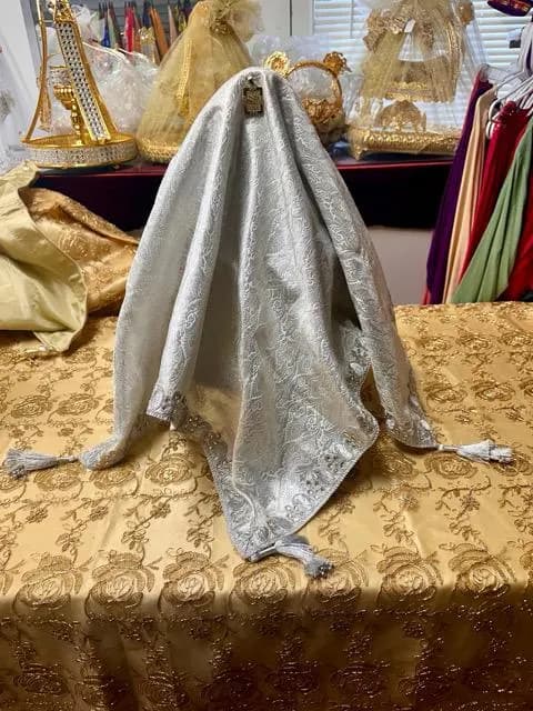 Silver Dismal Shirnee Sweet Cover for Engagement, Wedding, Nikah & Gift Tray Decor