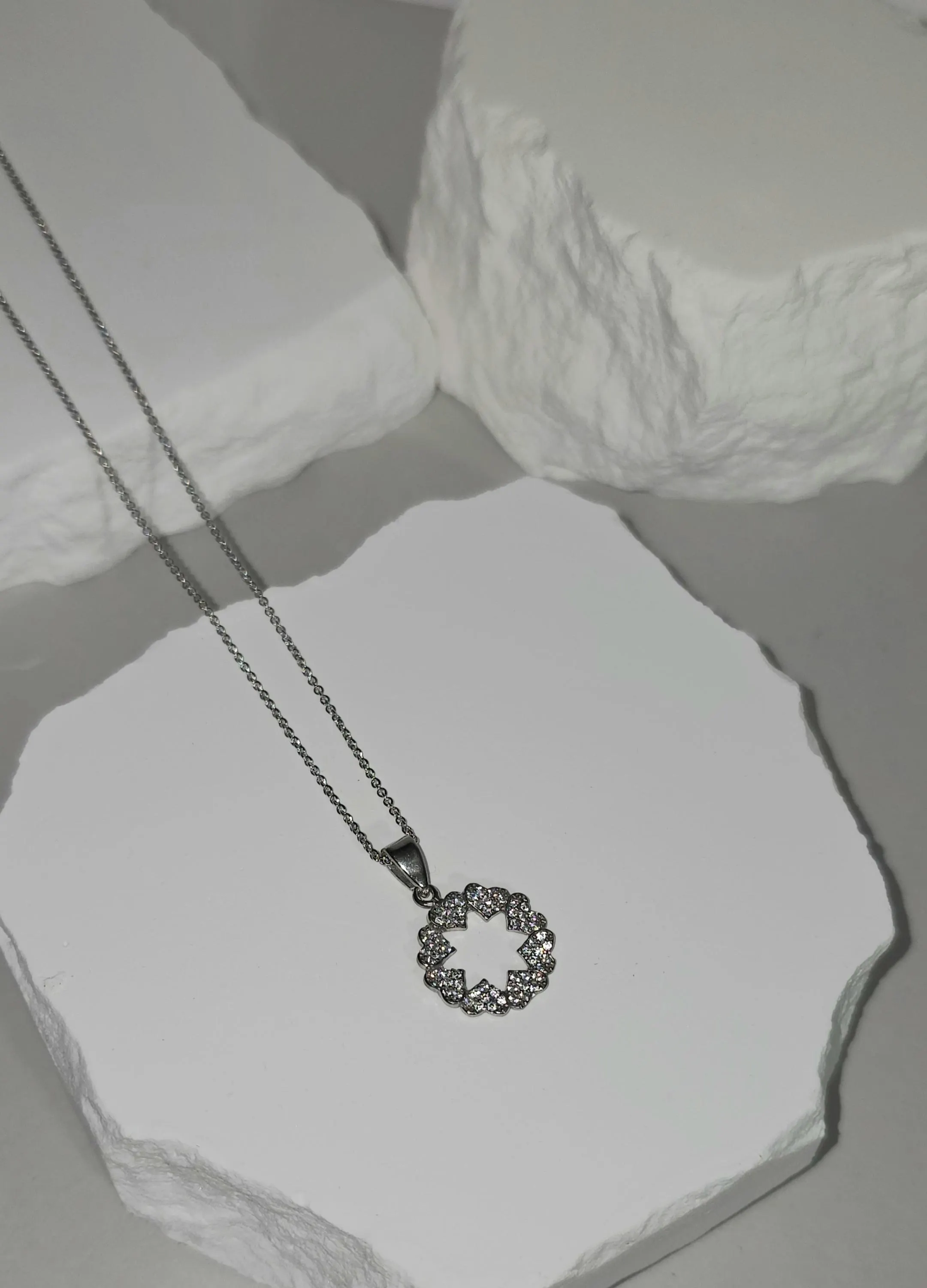Dainty Minimalist Tree of Life Pendant Diamond Necklace -  Icy Tree of Life Jewelry, Tree Symbolism, Family Tree, Strength Jewelry