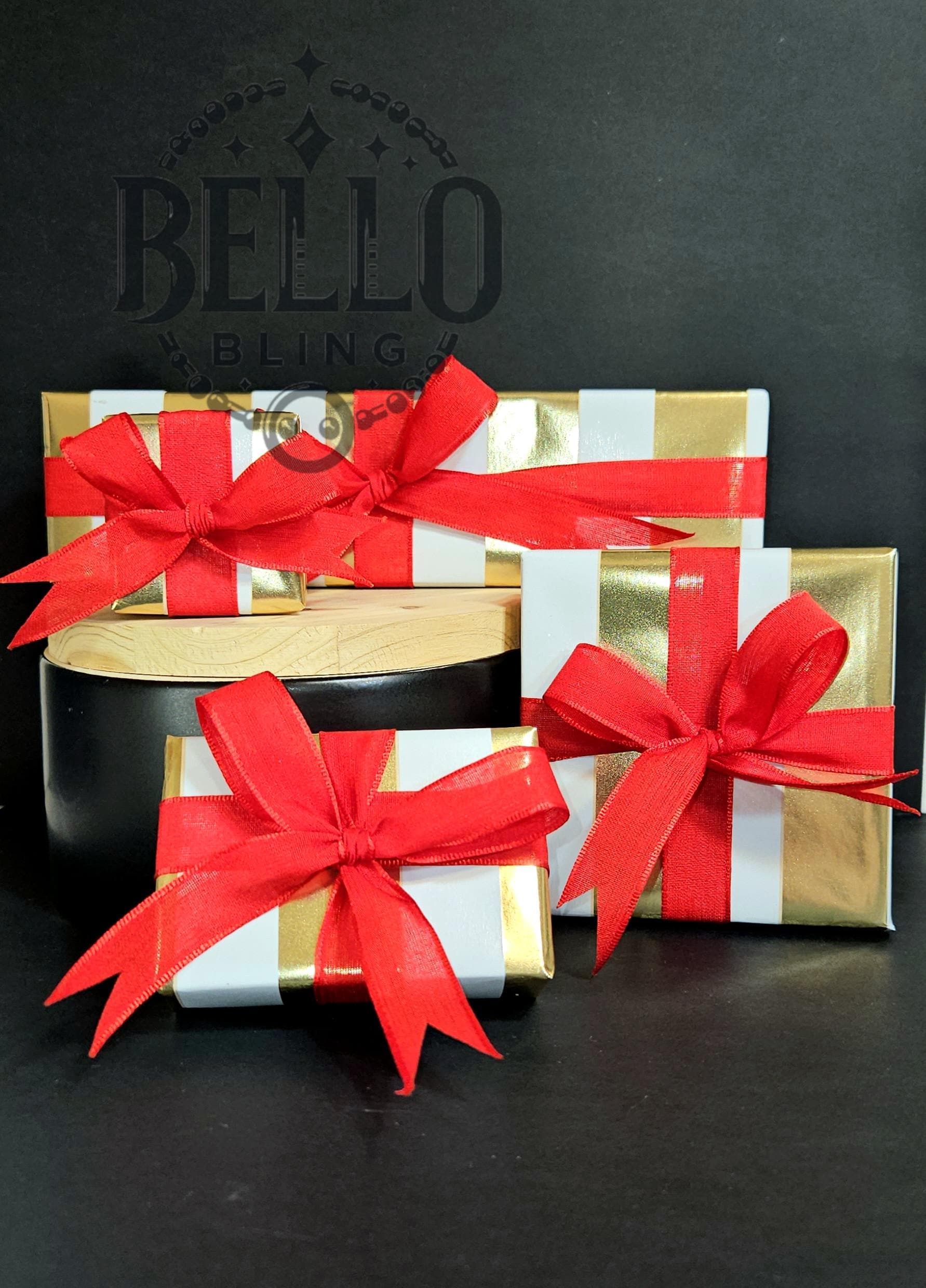 Luxury Gift Wrapping
Elegant Jewelry Packaging
Premium Gift Box
Festive Gift Wrapping
Red Ribbon Gift Box
Holiday Jewelry Packaging
Bello Bling Gift Box
Branded Gift Packaging
Special Occasion Gift Wrap
Elegant Present Wrapping