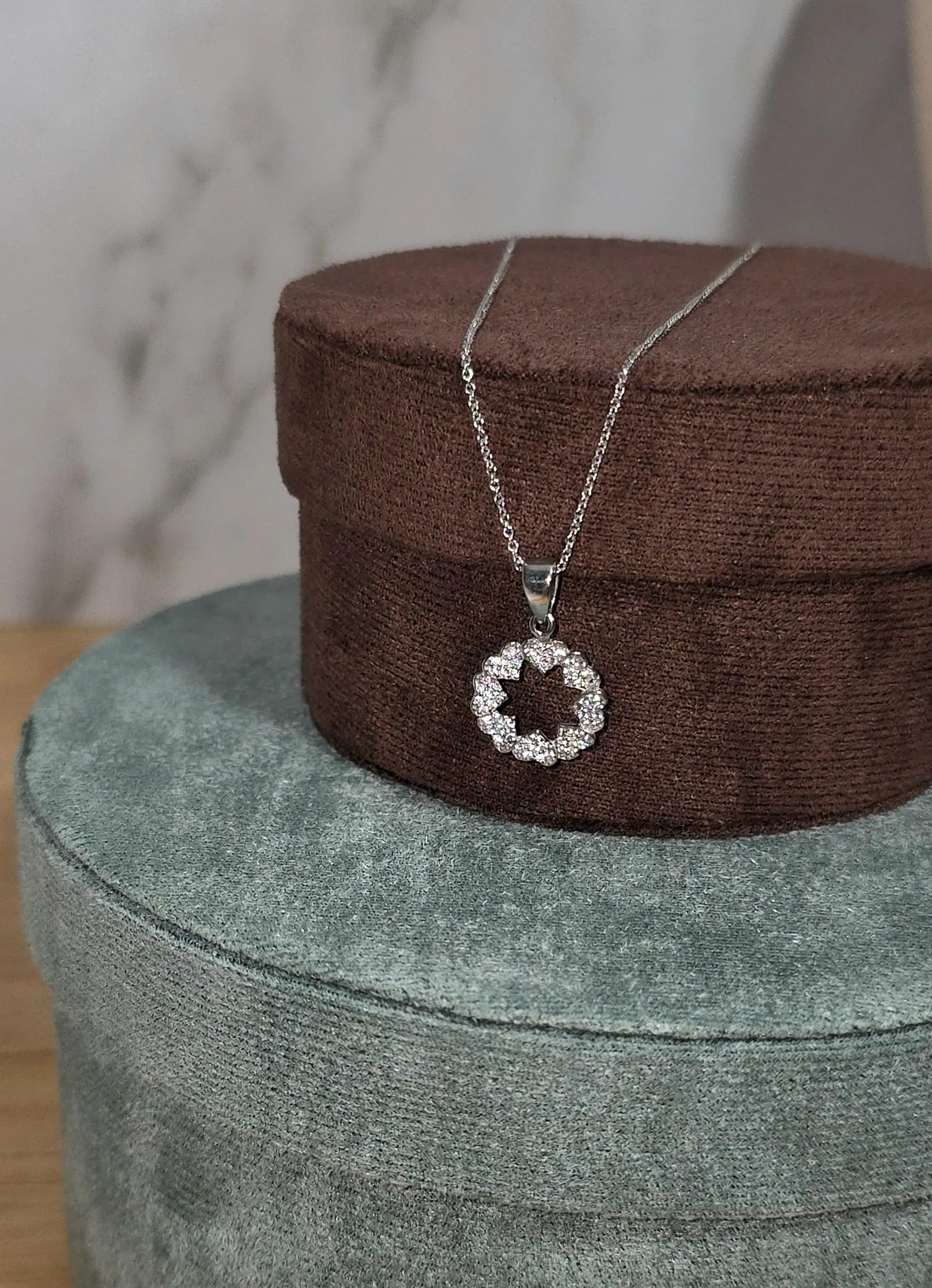 Dainty Minimalist Tree of Life Pendant Diamond Necklace -  Icy Tree of Life Jewelry, Tree Symbolism, Family Tree, Strength Jewelry - image 5