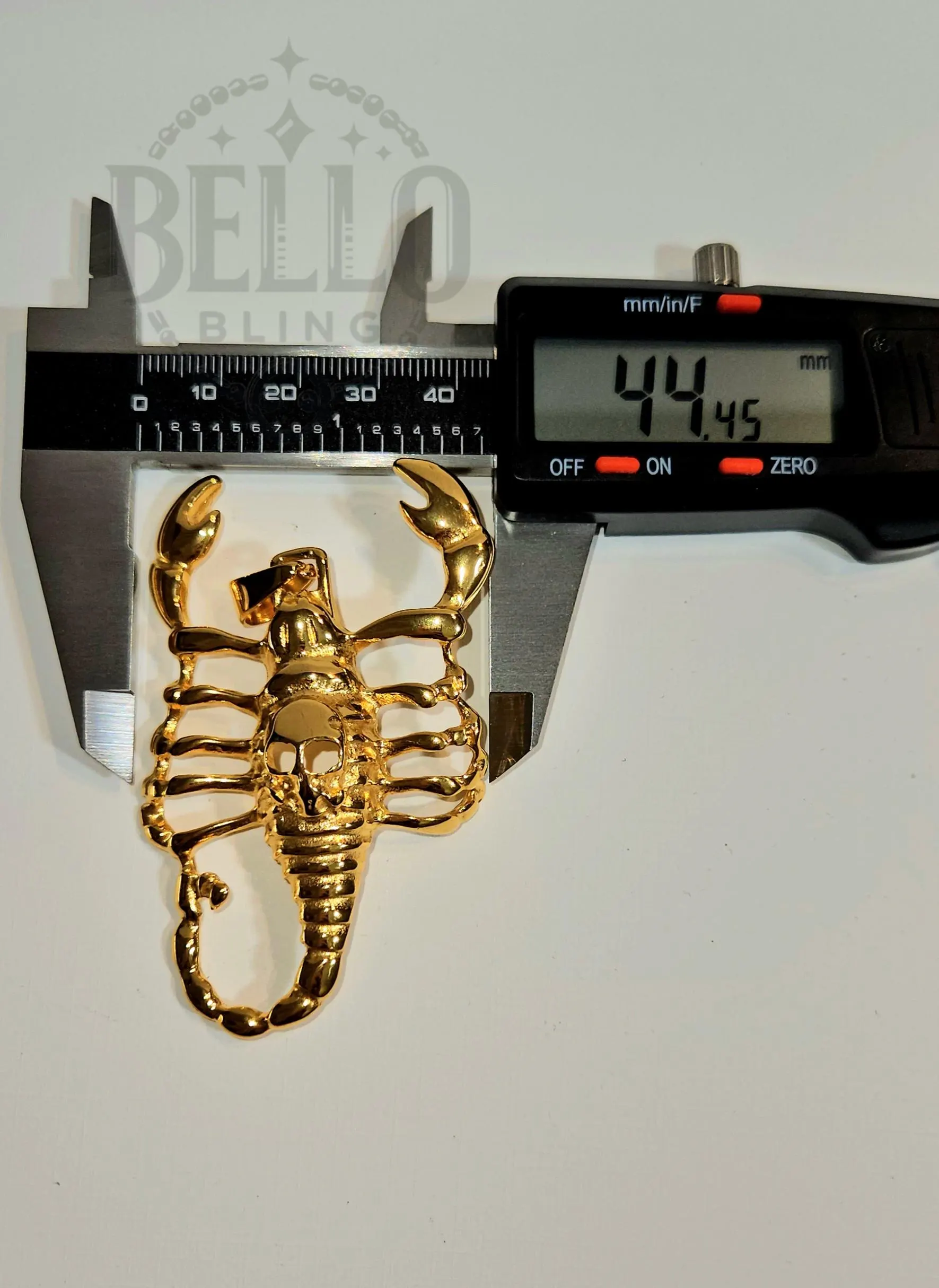 Men Women 14k Gold Sculpted Scorpion Venom Pendant Charm Necklace, Animal Jewelry, Solid Big Gold Scorpion King Rope Chain, Gifts for him - image 3