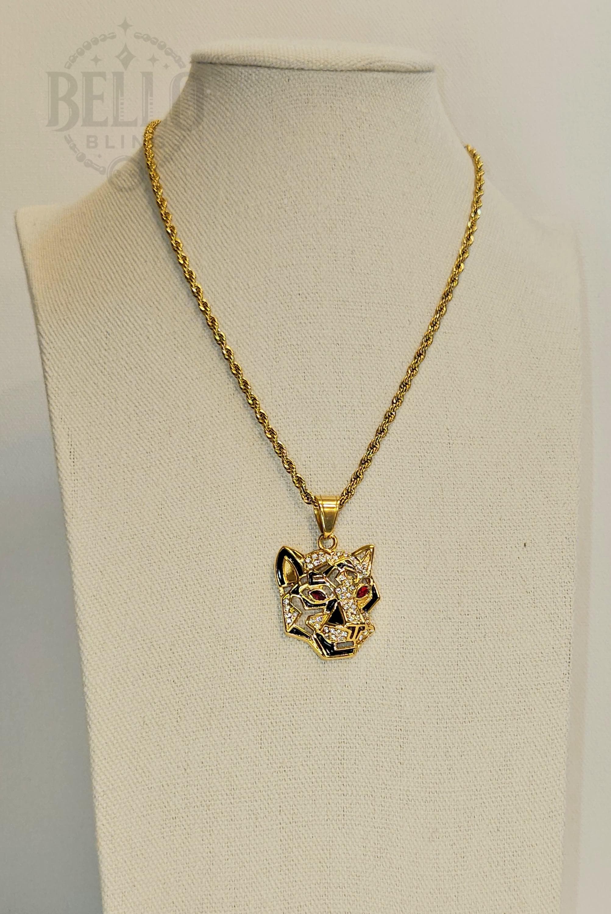 Geometric Panther Pendant, Panther Necklace, Panther Head Jewelry, Hip Hop Bling, Artistic Jewelry, Animal Jewelry, Modern Jewelry, Iconic Jewelry, Luxury Fashion, Bling Panther Pendant, Streetwear Jewelry, Rapper Jewelry, Stylish Necklace