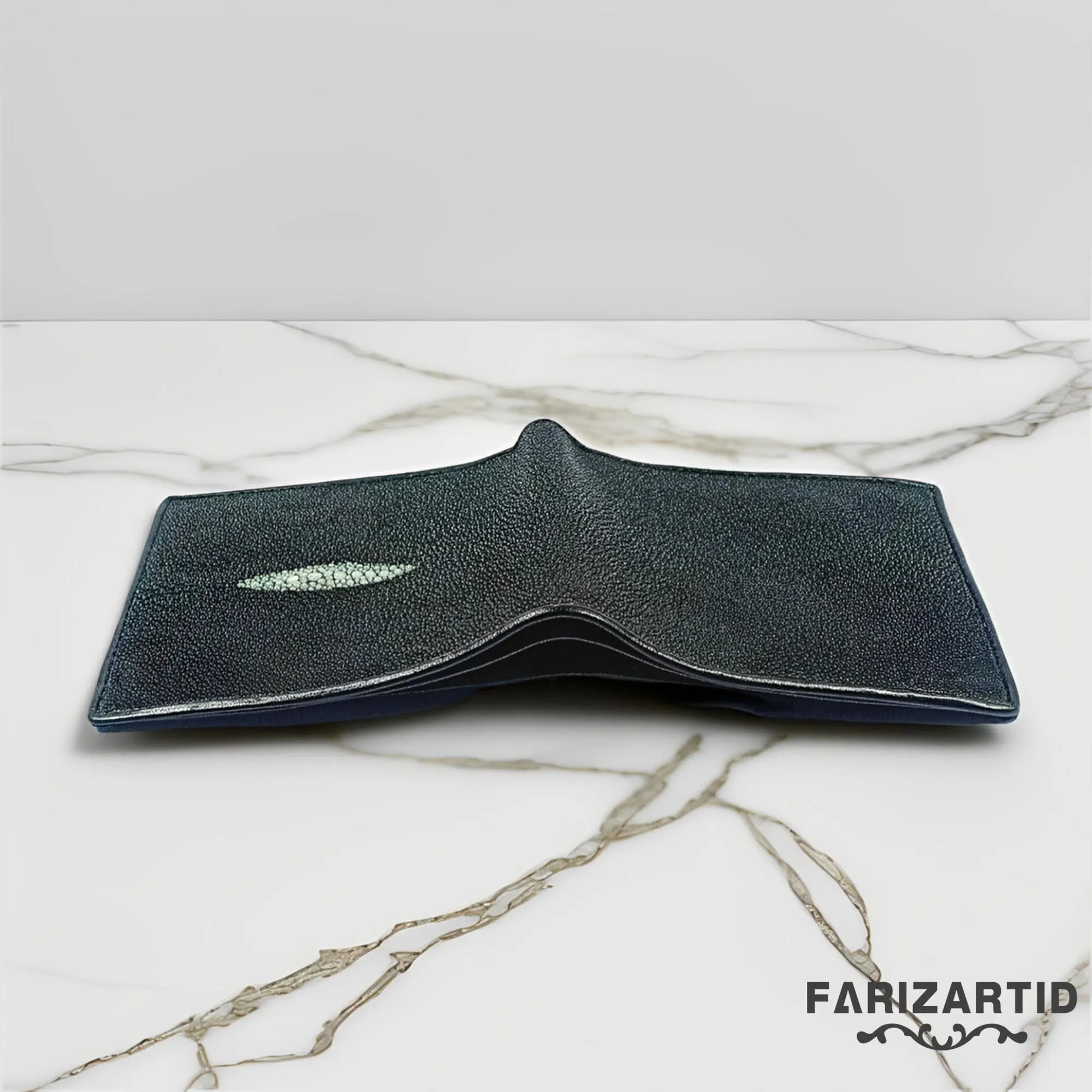 Men's Genuine Stingray Leather Wallet with Diamond Pattern Motif,Stingray Wallet,Fish Leather,Mens Wallet,Leather Wallet,Stingray Gift
