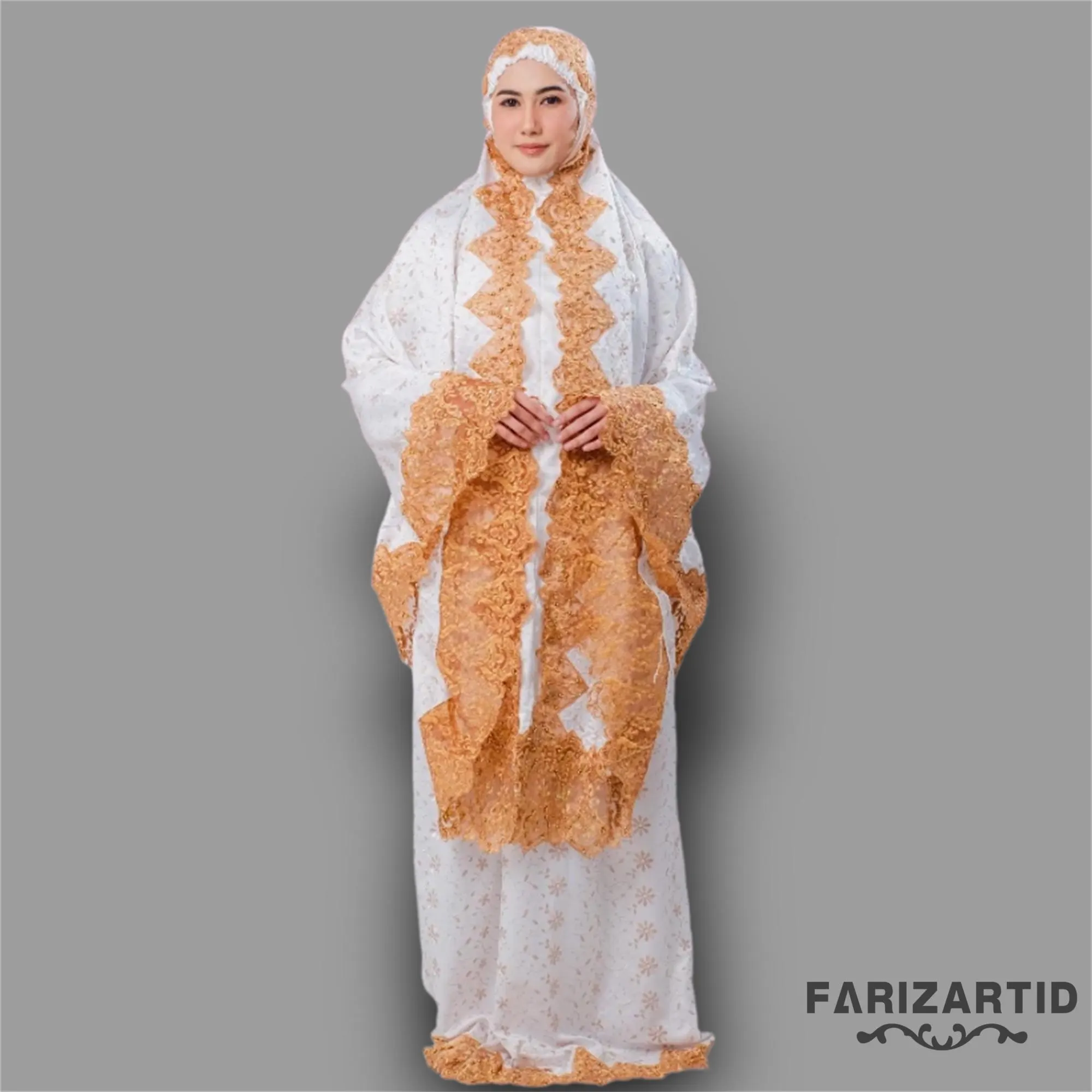 Naqiyah Ameera Mukena - Swarovski Sequins on Graceful Prada Silk, Muslim prayer outfit, Prayer dress women, Prayer Dress muslim, Prayer Set