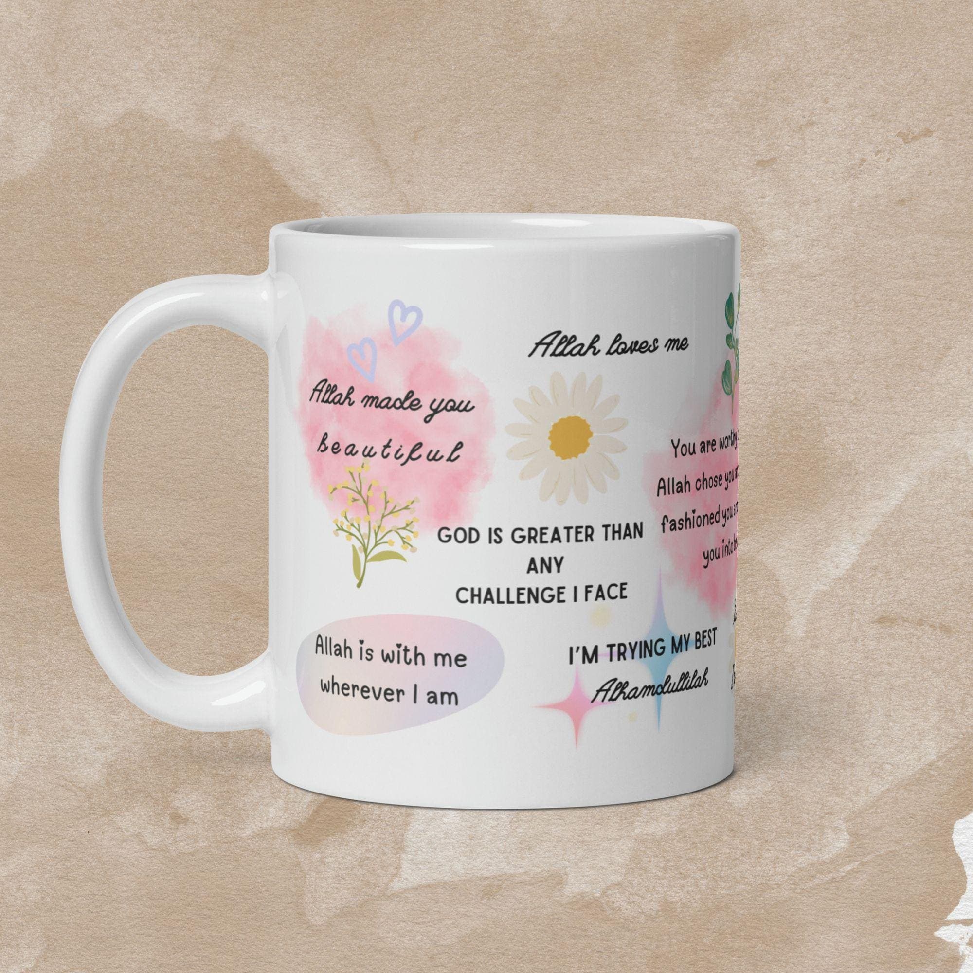 Islamic Affirmations Mug, Dhikr and Islamic reminders Mug, Muslim Hijabi gift, - image 5