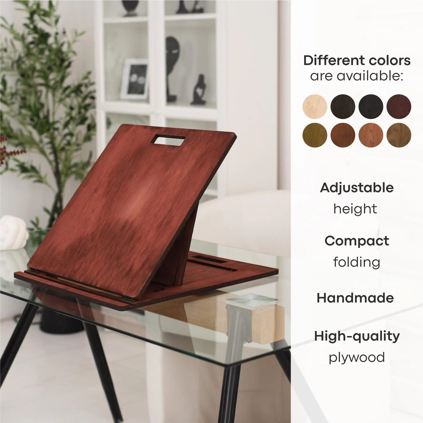Portable lap easel, Adjustable drawing board, Sketching board, ,Drafting board, Painting board wooden, Adjust art desk, Desktop easel - image 3