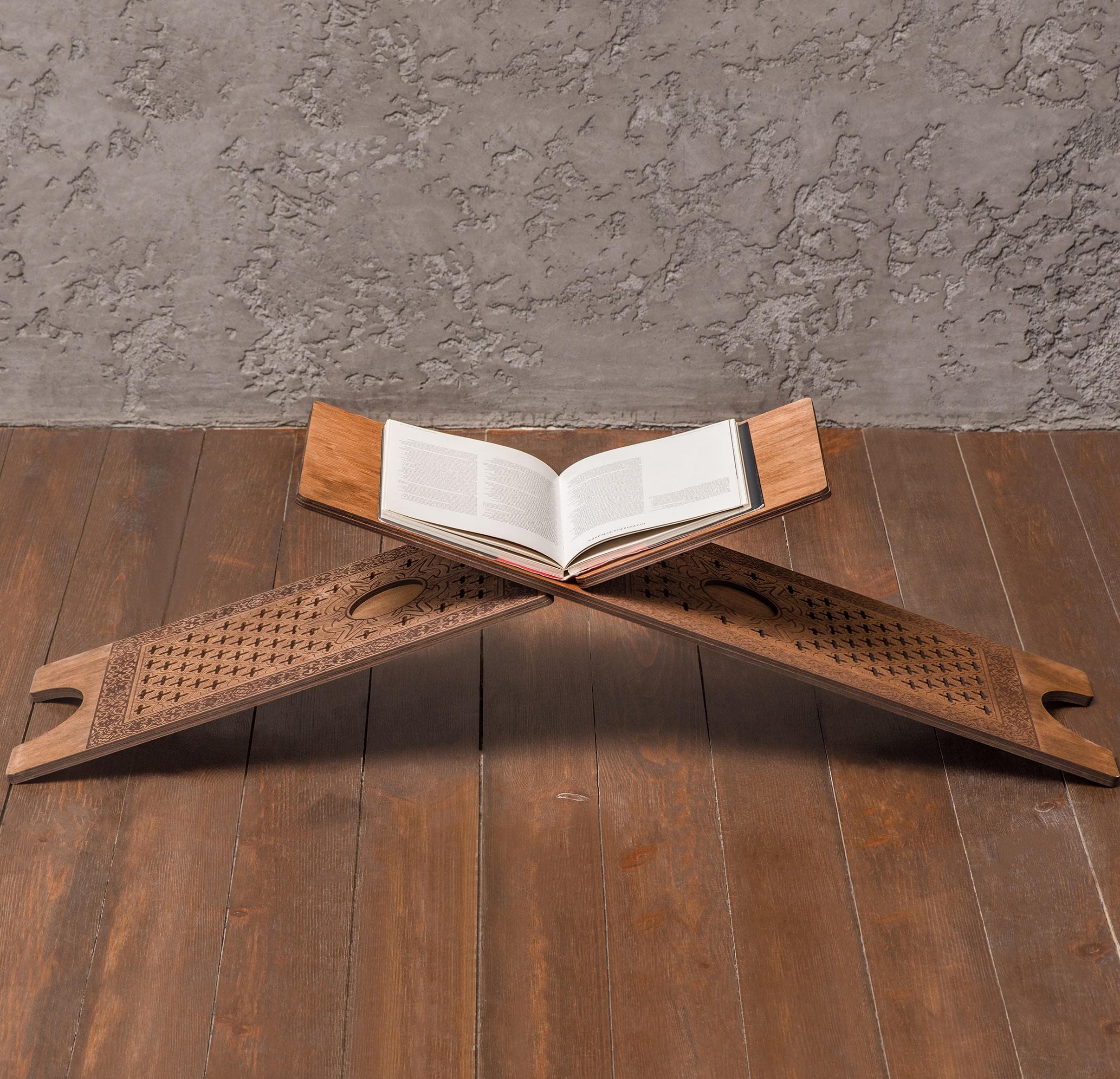 Wooden quran holder, Quran stand holder for books, Wooden book stand for reading, Open book stand wood,Islamic gift ideas,Wooden book holder