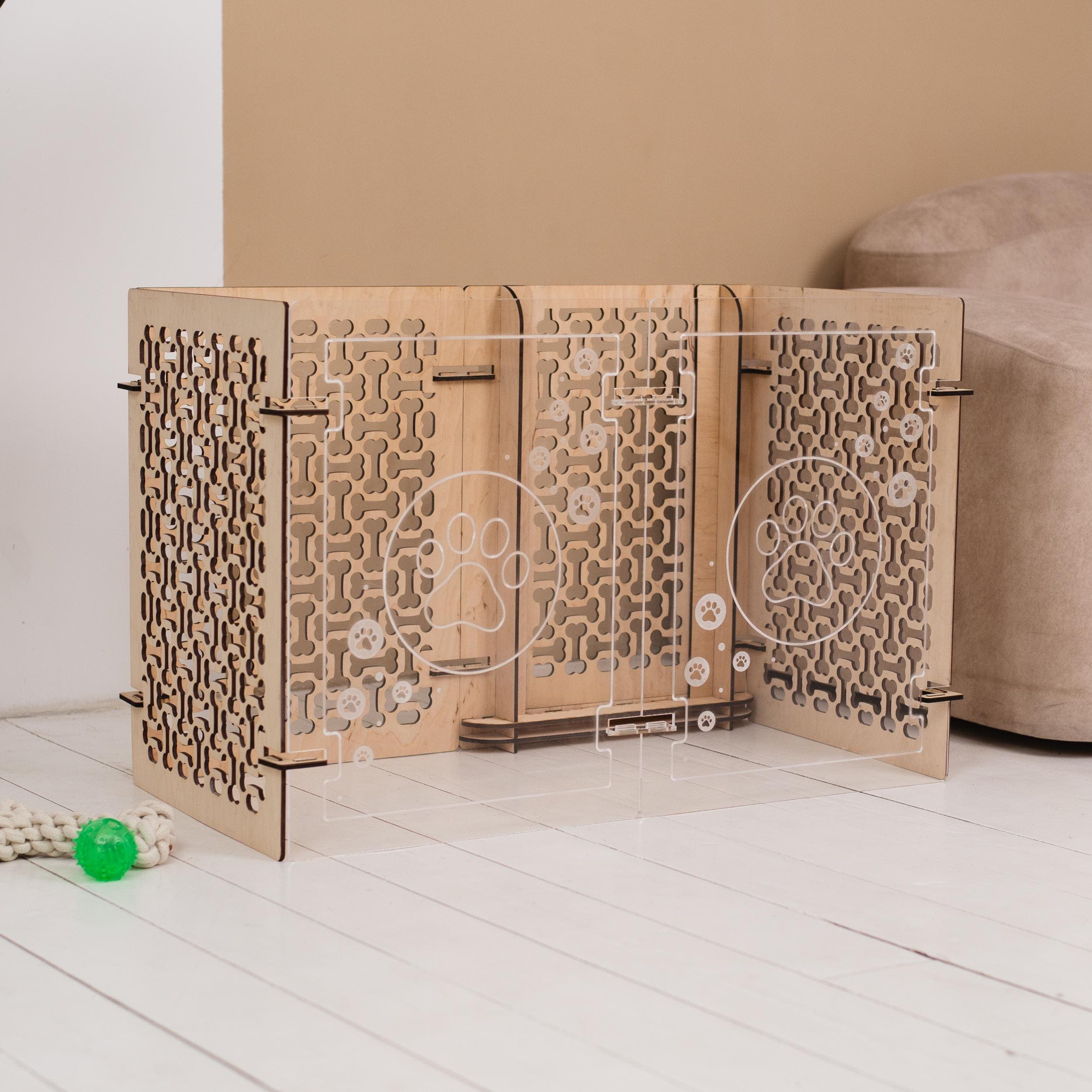 Wooden dog playpen, Dog fence for indoor, Acrylic pet playpen, Dog crate with door, Large dog crate furniture, Freestanding dog gate