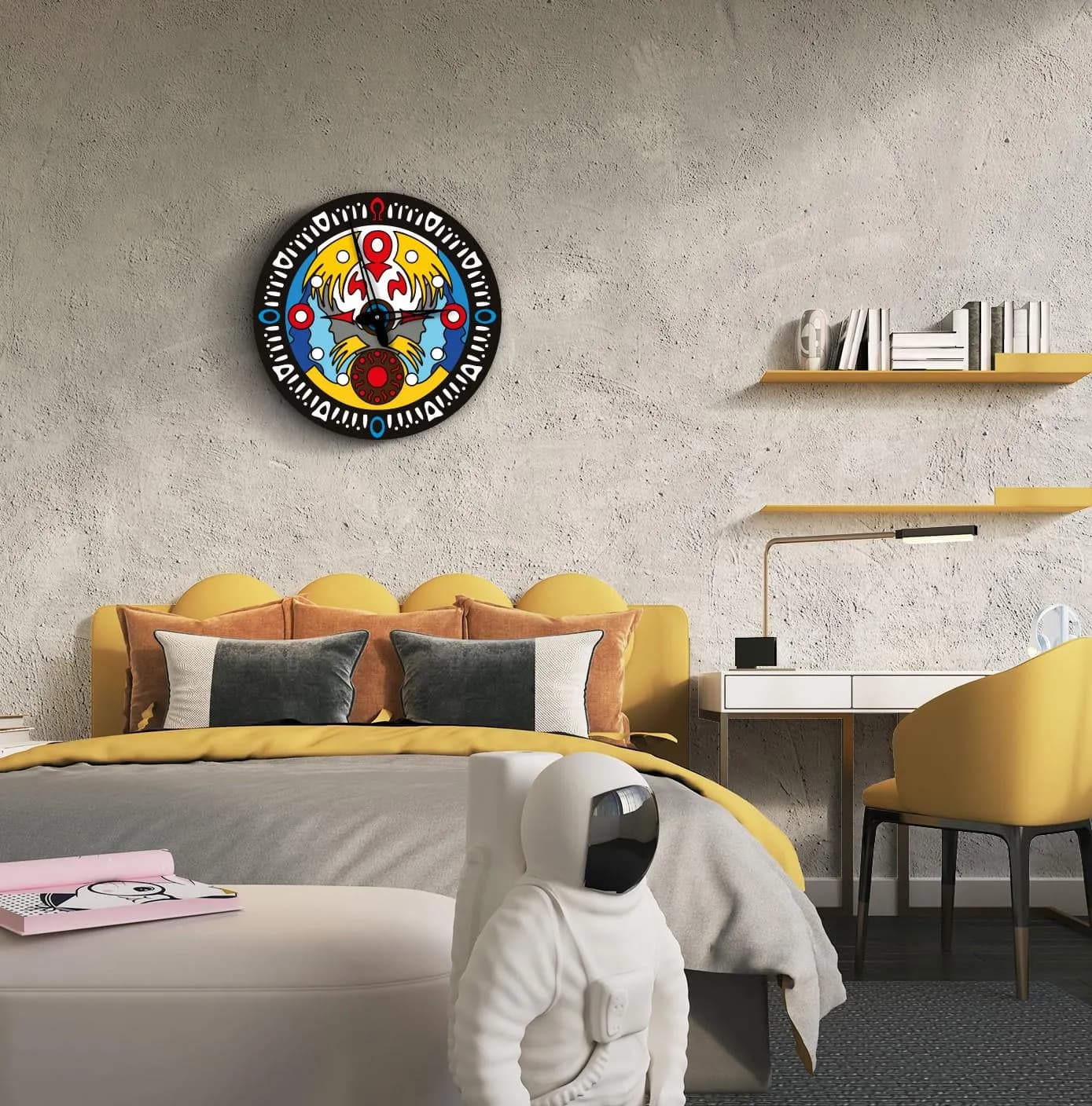 Legend of zelda wall clock, Majora's mask wall clock, Legend of Zelda wall decor, Video game wall clock and decor, Game room clock - image 4