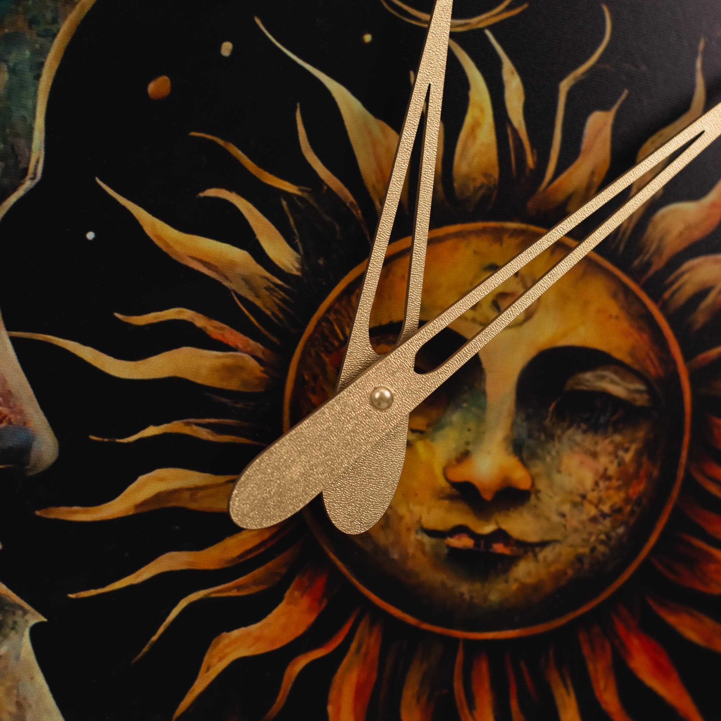 Sun Moon Clock, Moon clock, Sun clock, Lunar wall clock, Fantasy Clock, Astronomical clock, Decorative clock, Acrylic clock - image 4