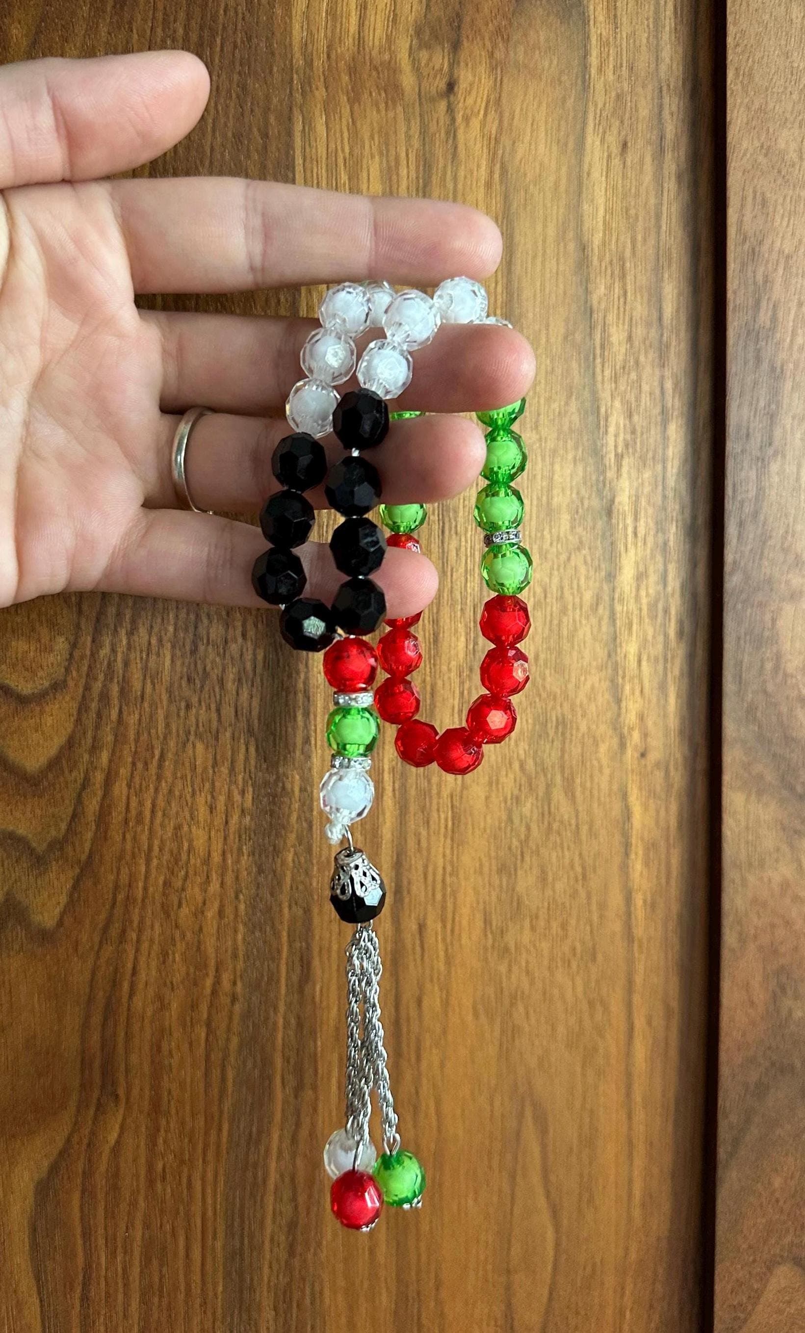 Palestinian-Themed Prayer Beads, Palestinian Pride Gift, Tasbih, Misbaha, Party Favor - image 4