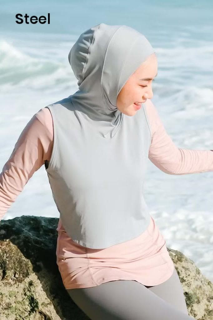 Lightweight Lycra Sport Hijab – Breathable Activewear, Modest Swim - image 5