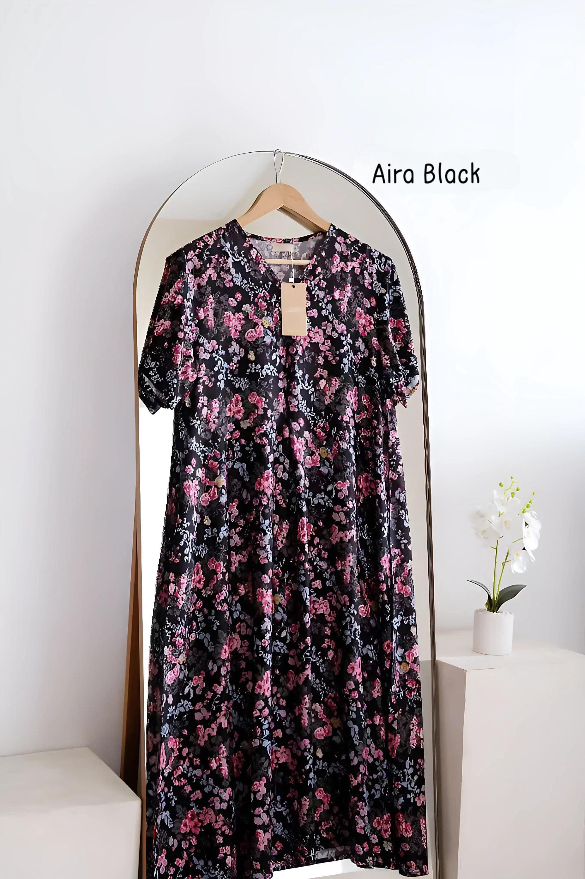 Cotton Rayon A-Line Loungewear Dress with Pockets - image 3