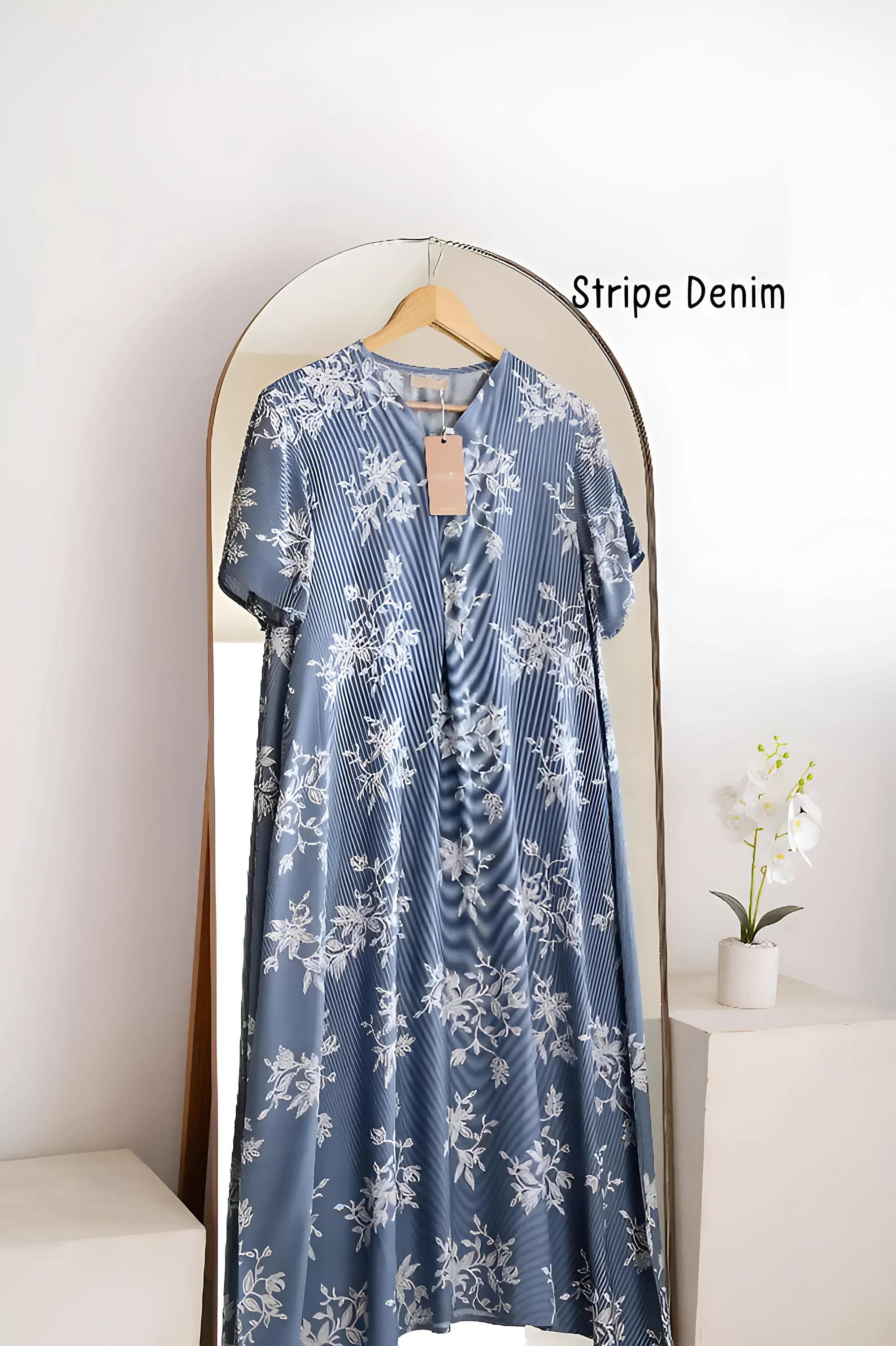 Cotton Rayon A-Line Loungewear Dress with Pockets - image 4