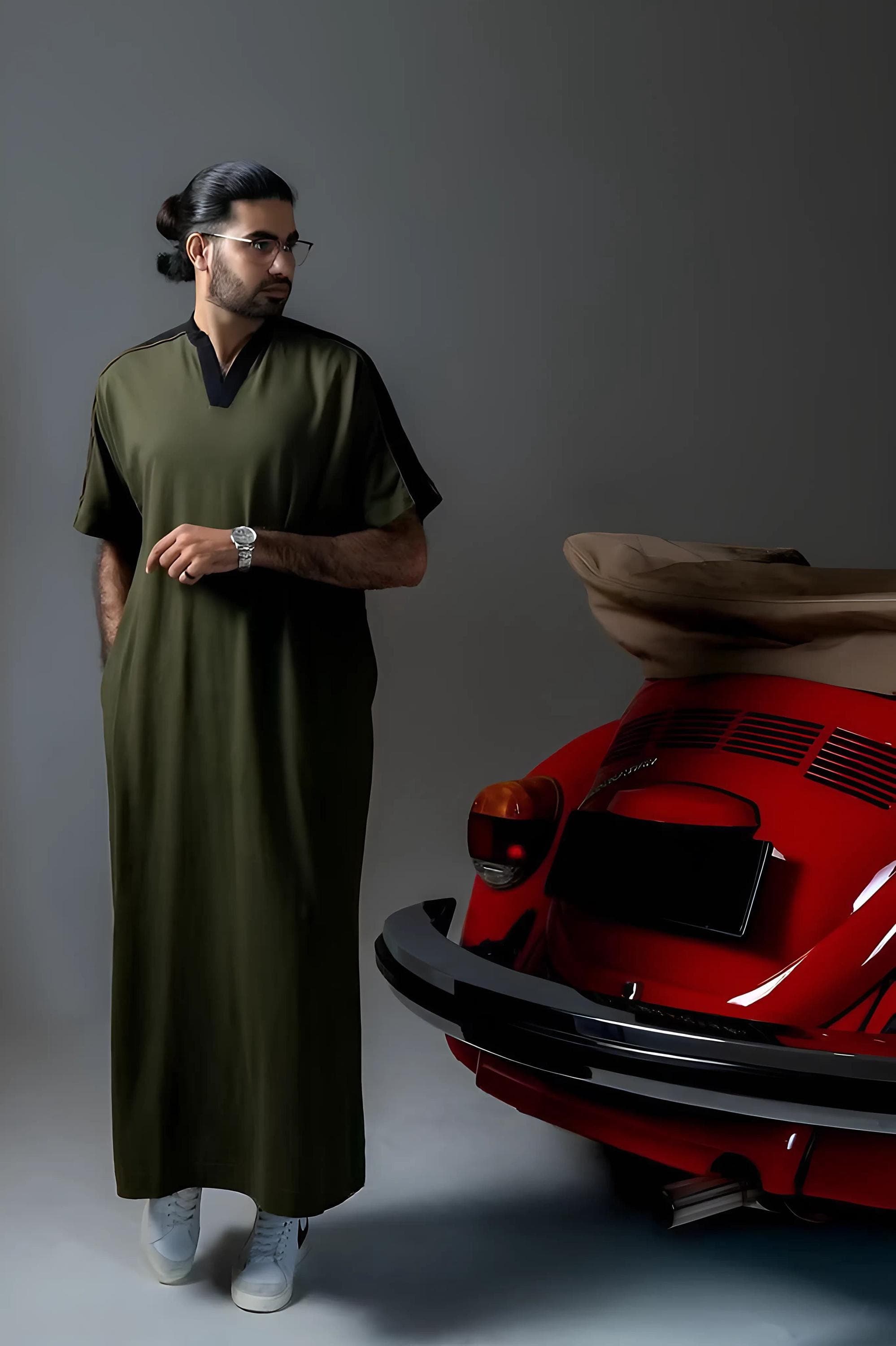 Men's Lacoste Jubba Thobe - Modern Islamic Prayer Robe - image 5