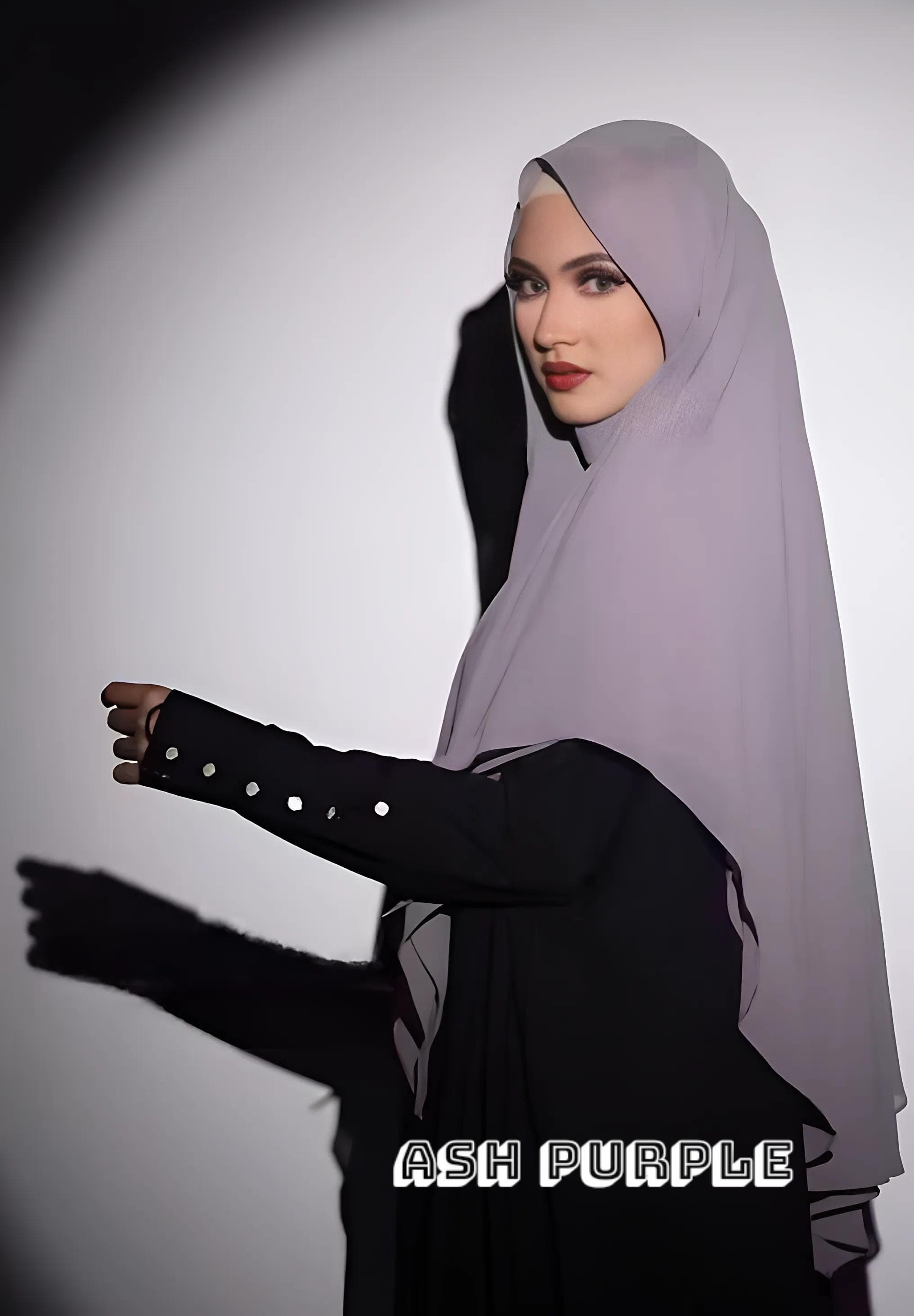 Flowy French Khimar: Two Layer Niqab, Modest Muslim Hijab - image 4