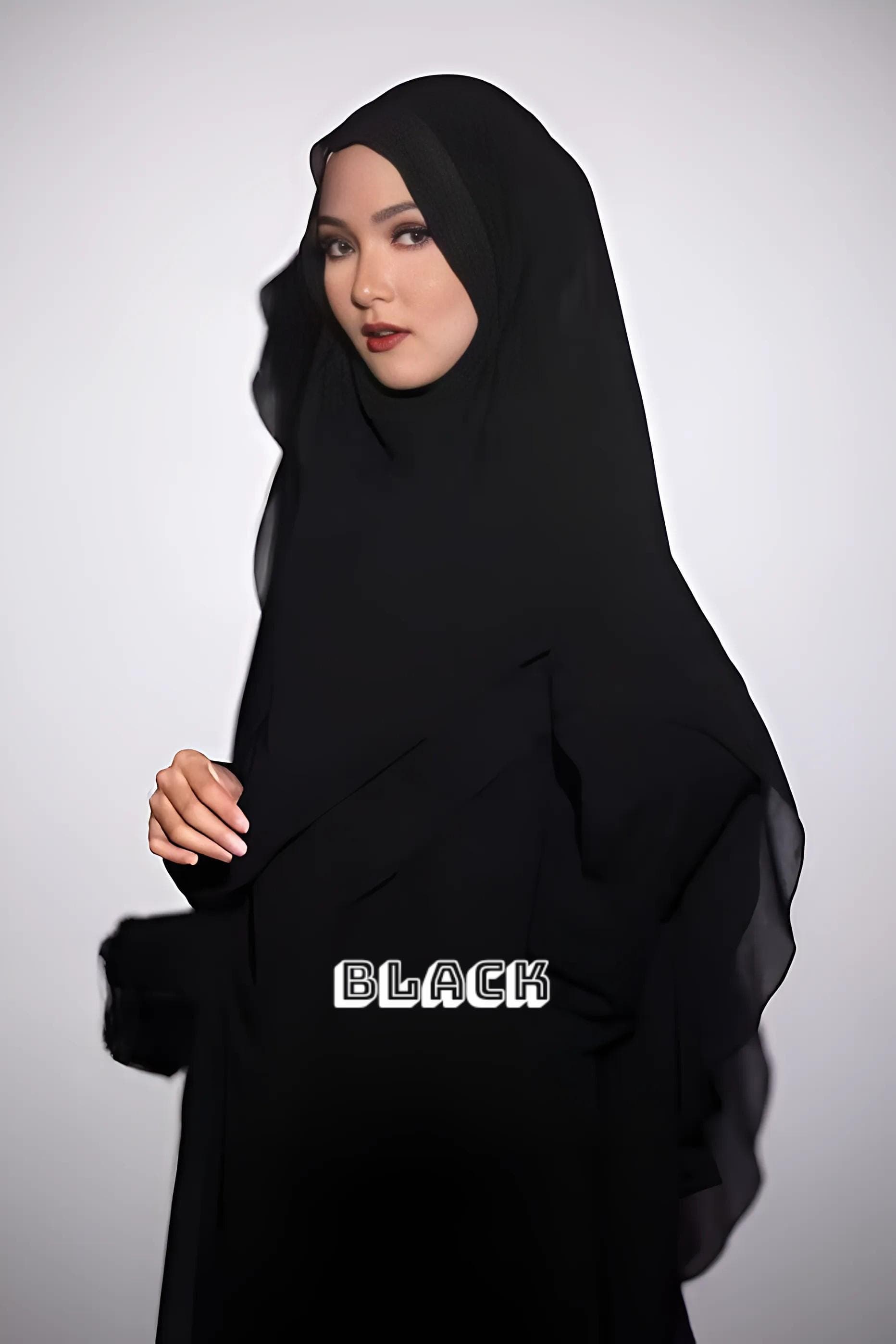 Flowy French Khimar: Two Layer Niqab, Modest Muslim Hijab - image 5
