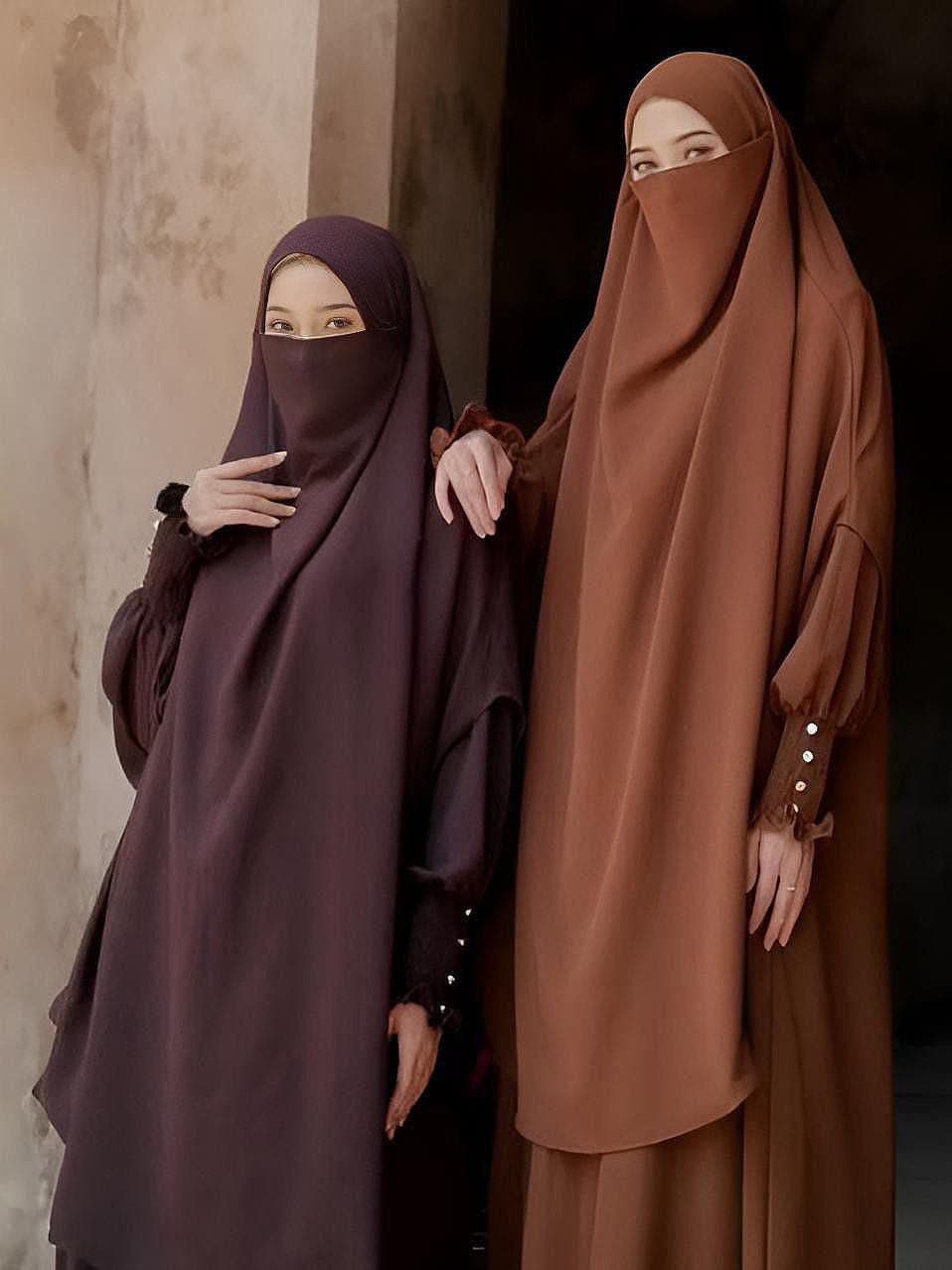 Luxury Anti UV Abaya French Khimar Set: Modest Muslim Prayer Outfit - image 4