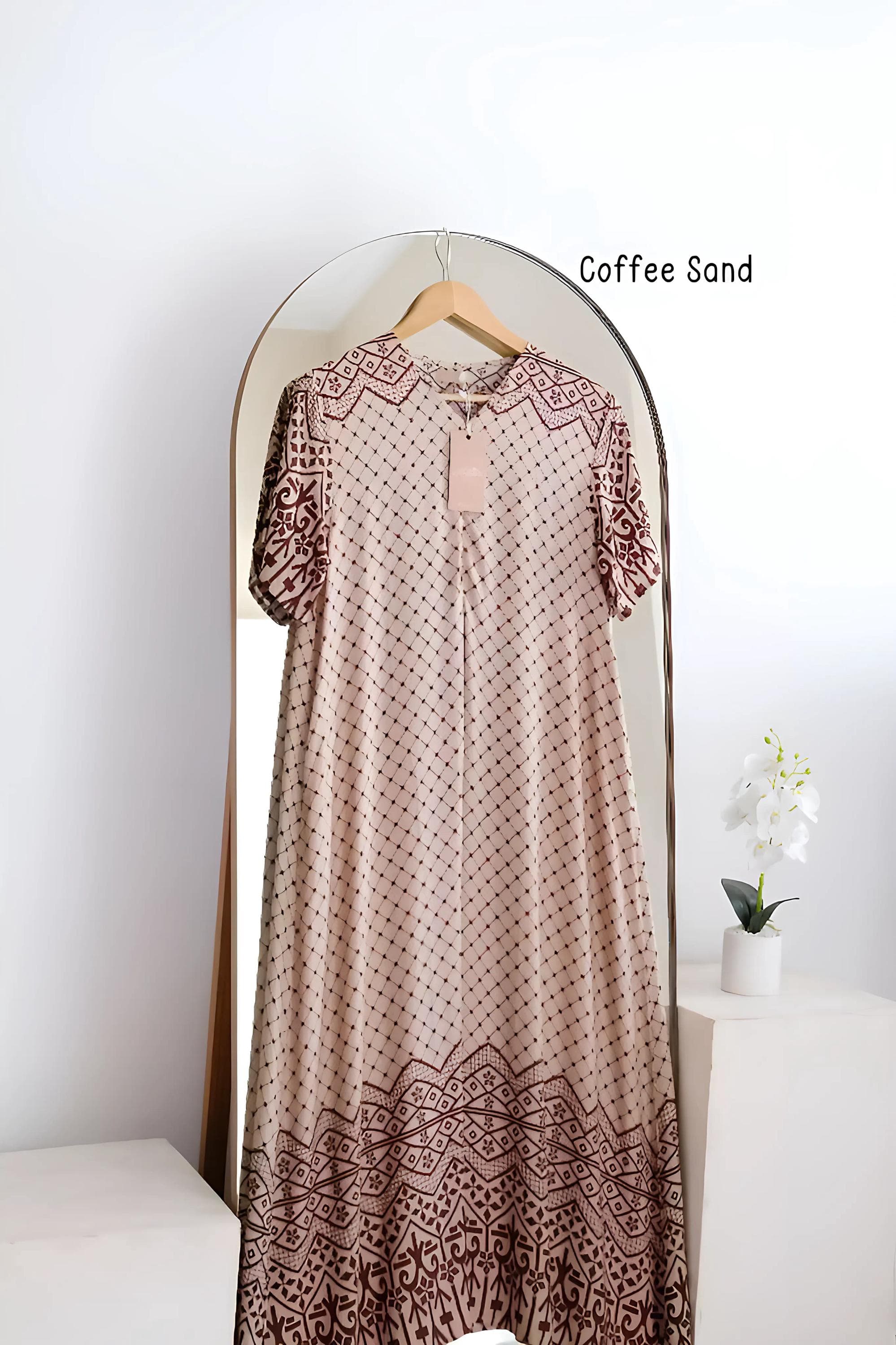 Cotton Rayon A-Line Loungewear Dress with Pockets