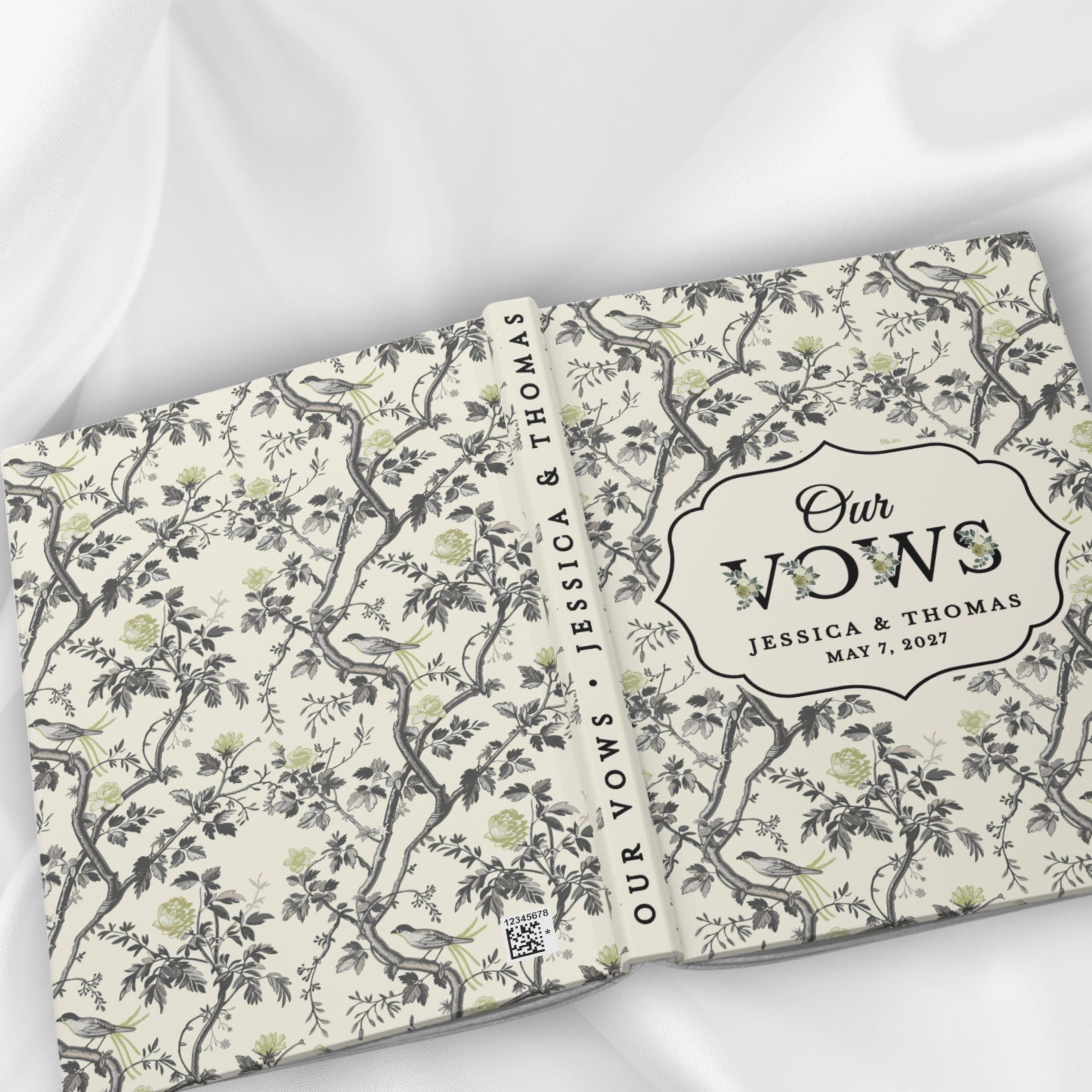 His and Her Vow Books (Sold Separately), Personalized Wedding Vow Book Set, Custom Hardcover Vow Books, Bride Groom Wedding Keepsake - image 4