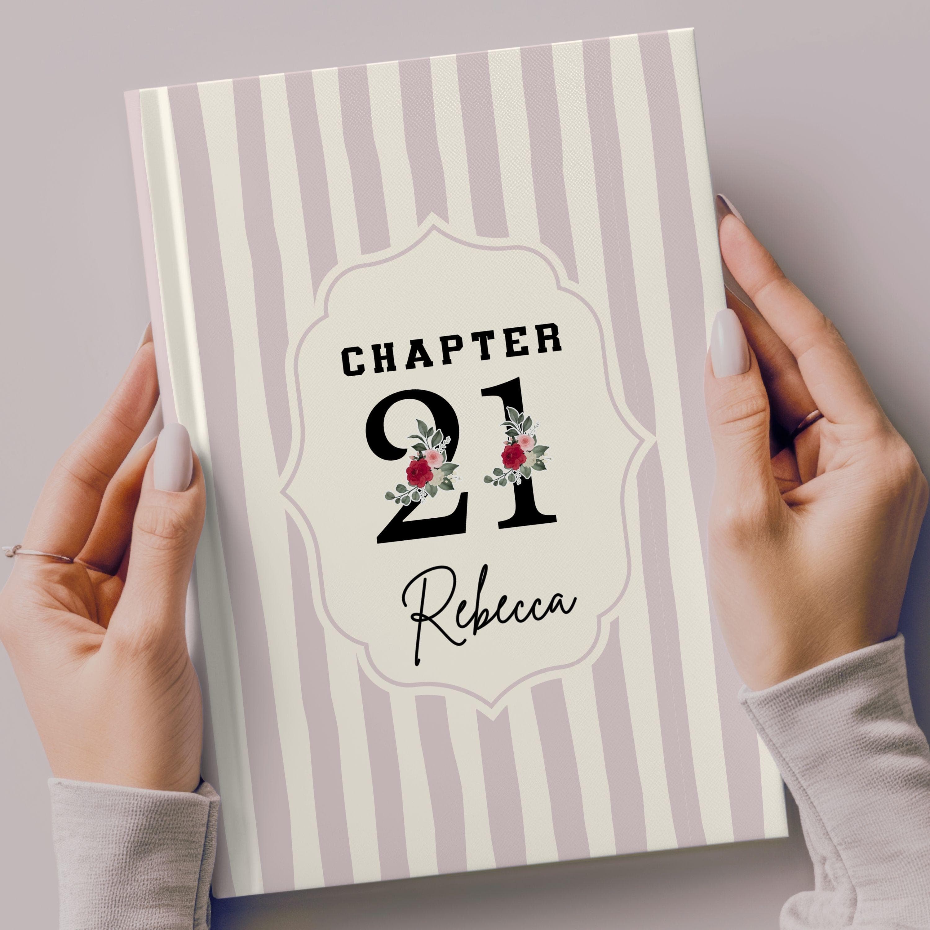 Personalized 21st Birthday Gift for Her • Chapter 21 Journal • Custom 21st Birthday Journal • Gift for Daughter • Best Friend Birthday Gift - image 3